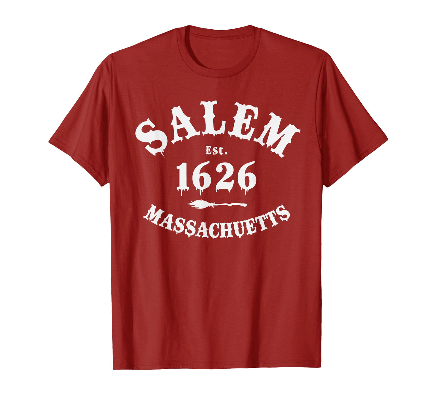 Salem 1626 Massachusetts MA Vintage Halloween Witch Costome T-Shirt