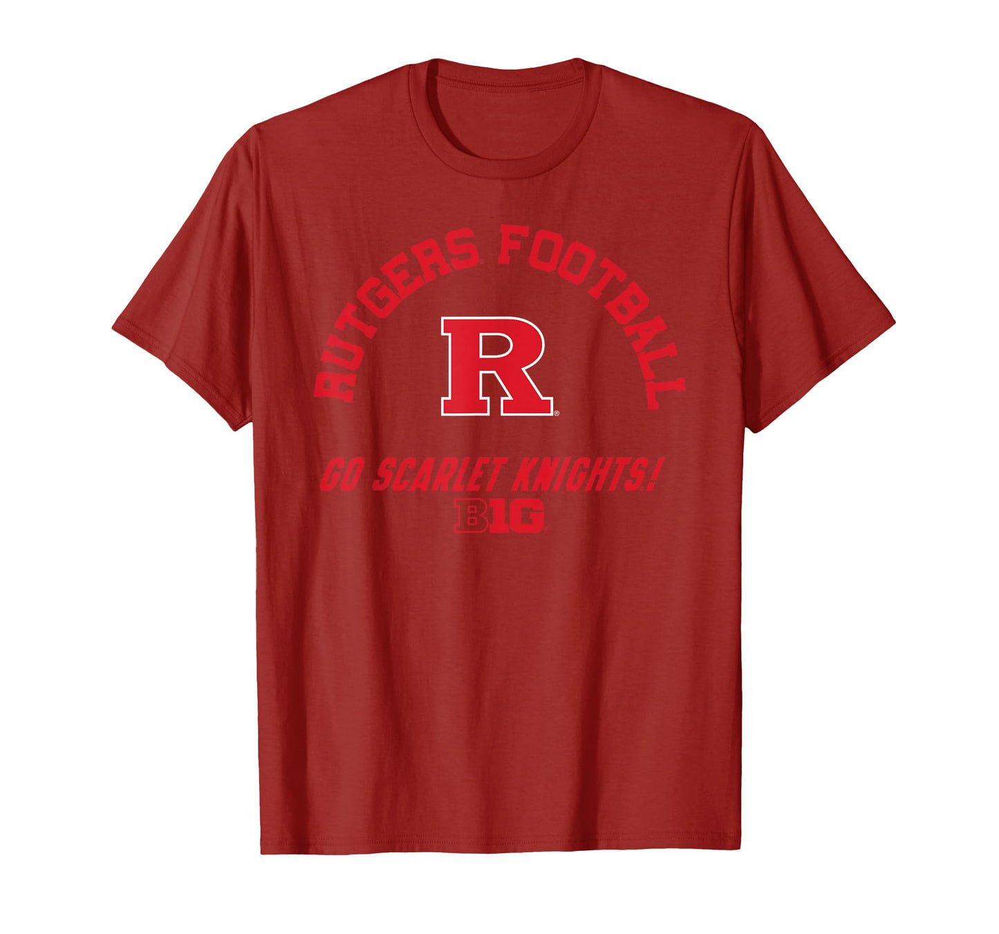 Rutgers Scarlet Knights Big 10 Football Black T-Shirt