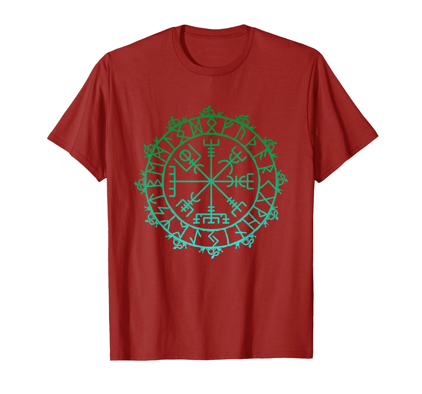 Nordic Symbol Vegvisir Viking Symbol Celtic Rune T-Shirt