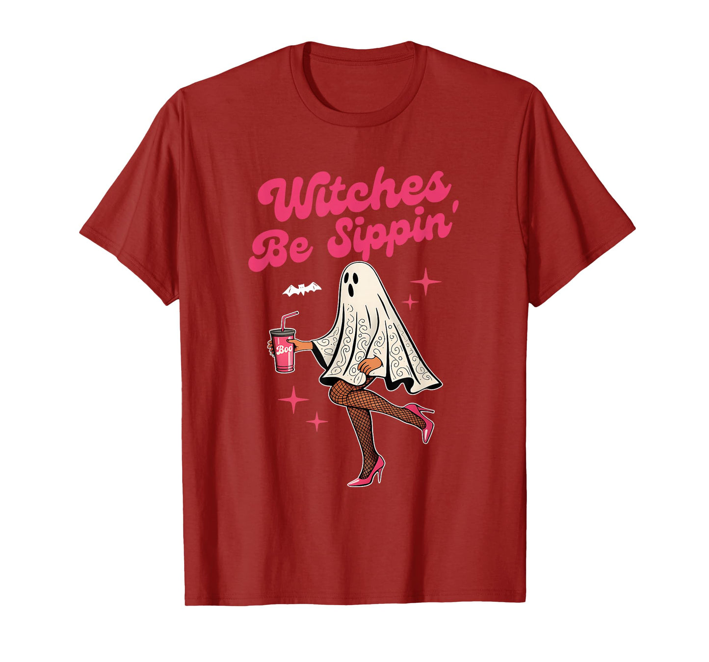 Witches Be Sippin' Funny Ghost Halloween Design T-Shirt