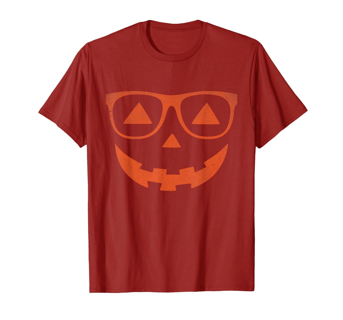Jack O Lantern Pumpkin with Glasses Costume Halloween T-Shirt