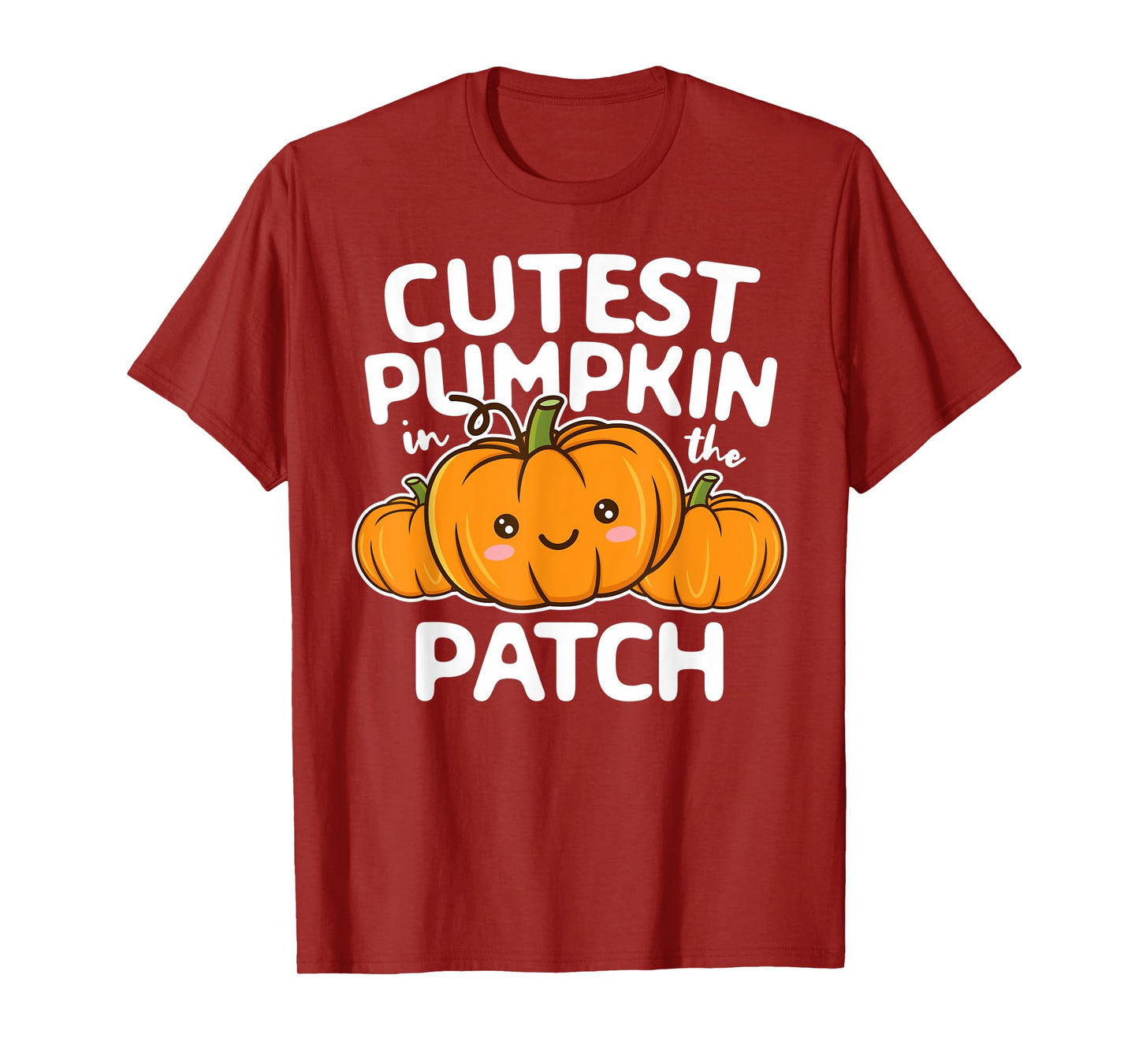 Cutest Pumpkin In The Patch Halloween Thanksgiving Boy Girl T-Shirt