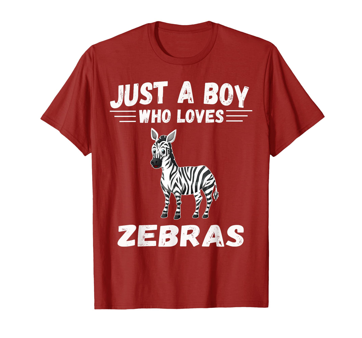 Just A Boy Who Loves Zebras shirt Gifts Zebra Lover T-Shirt
