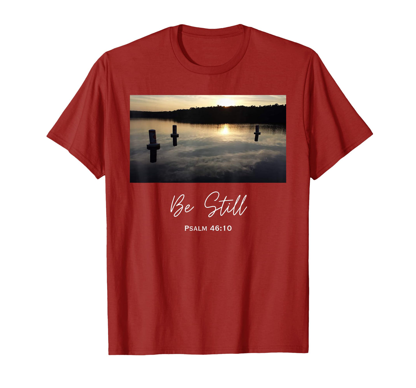 Be Still 46:10 Christian God Bible Quote Jesus Religious T-Shirt