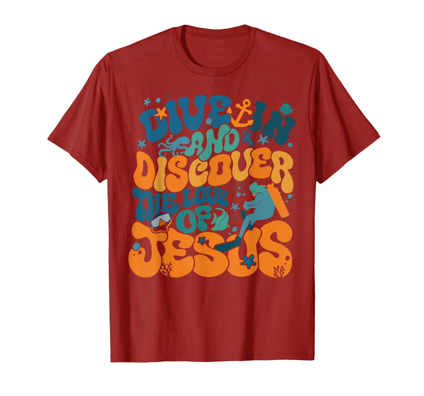 Dive In And Discover The Love Of Jesus Scuba Diving VBS 2024 T-Shirt