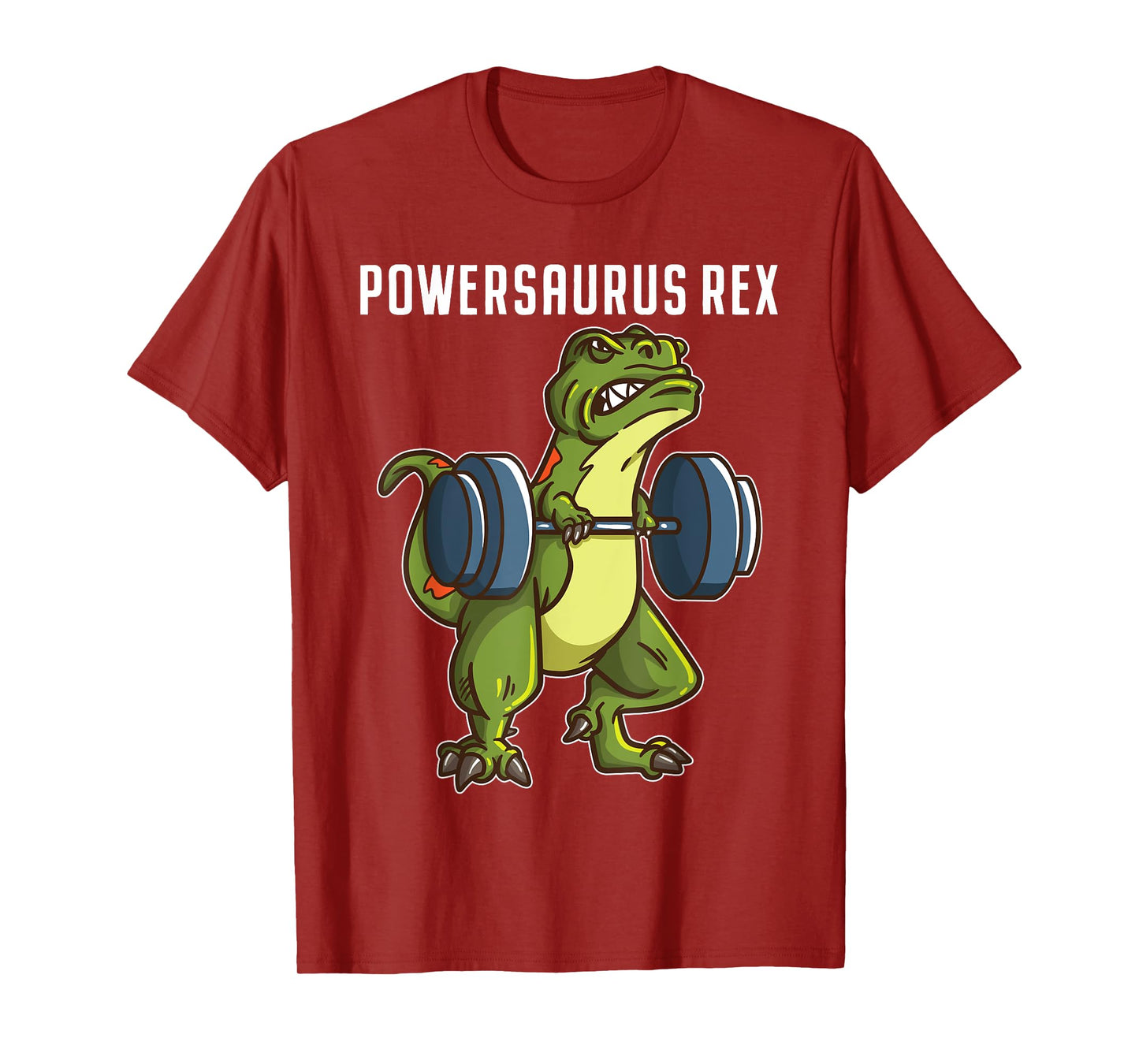 I Love Dinosaur and Fitness Co. Funny T Rex Powerlifting Weightlifting Gym Workout Boys Gift T-Shirt