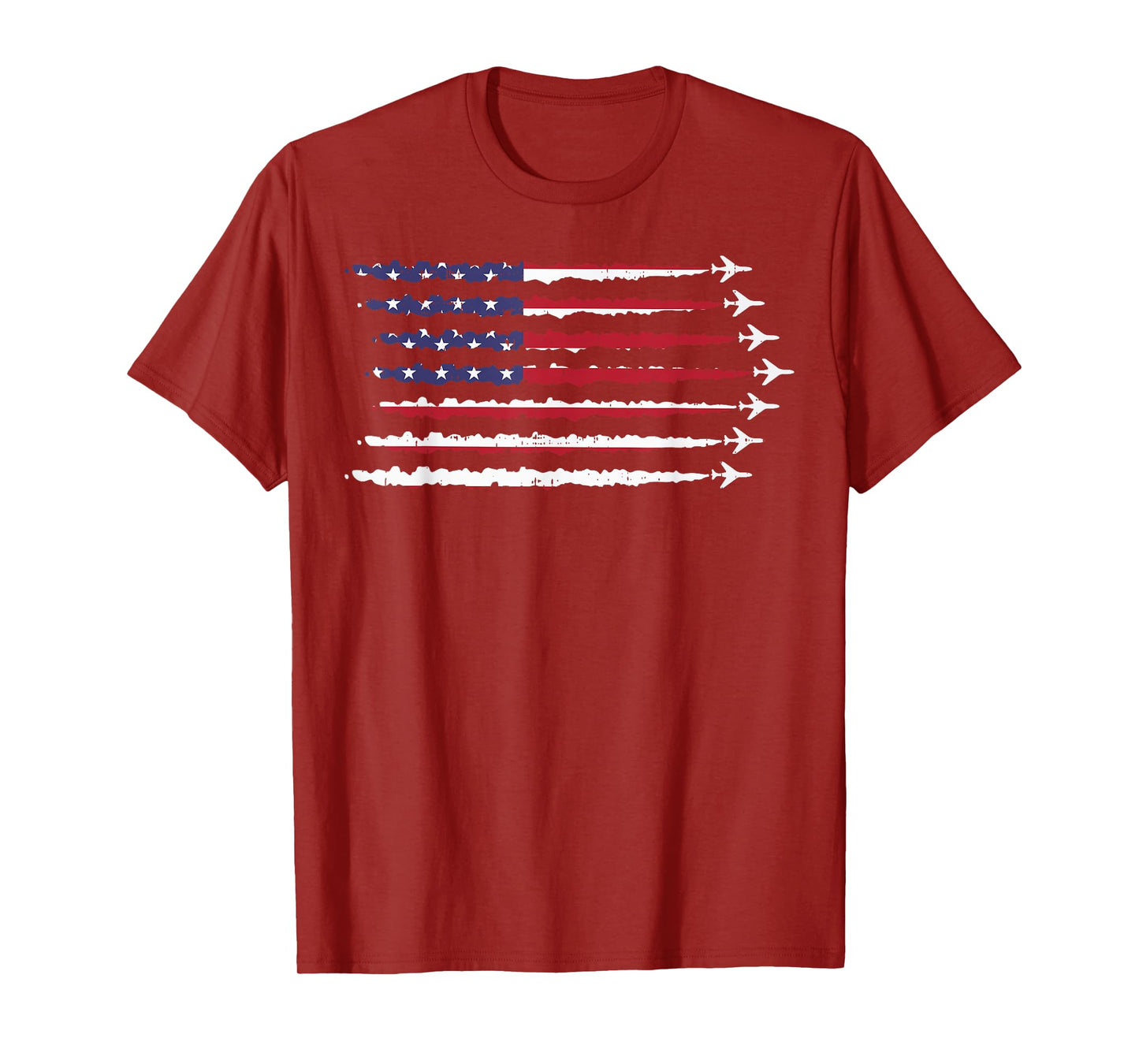 4th Of July America USA Flag Jets Patriotic Men Women Kids T-Shirt