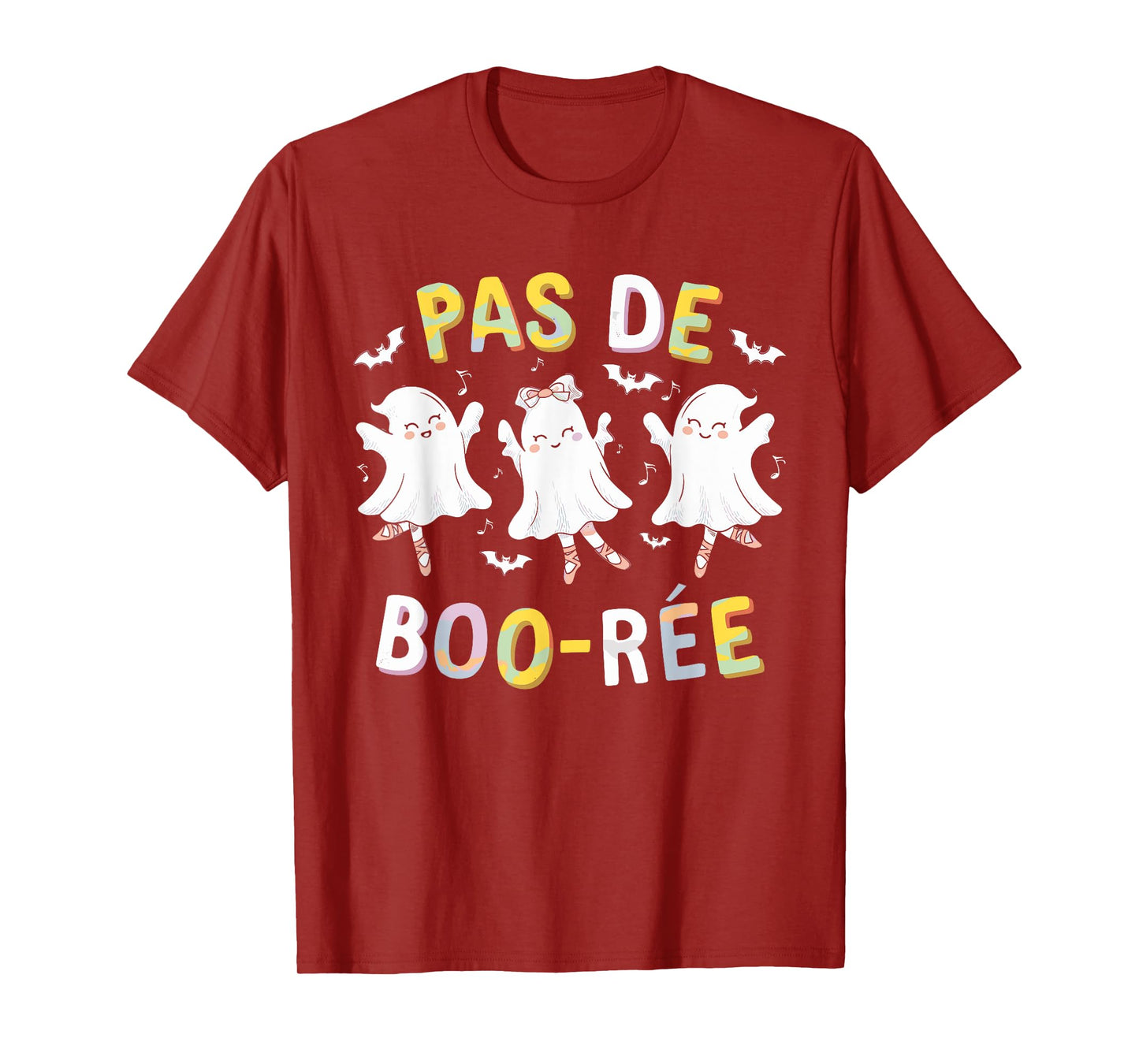 Pas de BOO-rée Ghost Ballet Dancer Halloween Dance Teacher T-Shirt