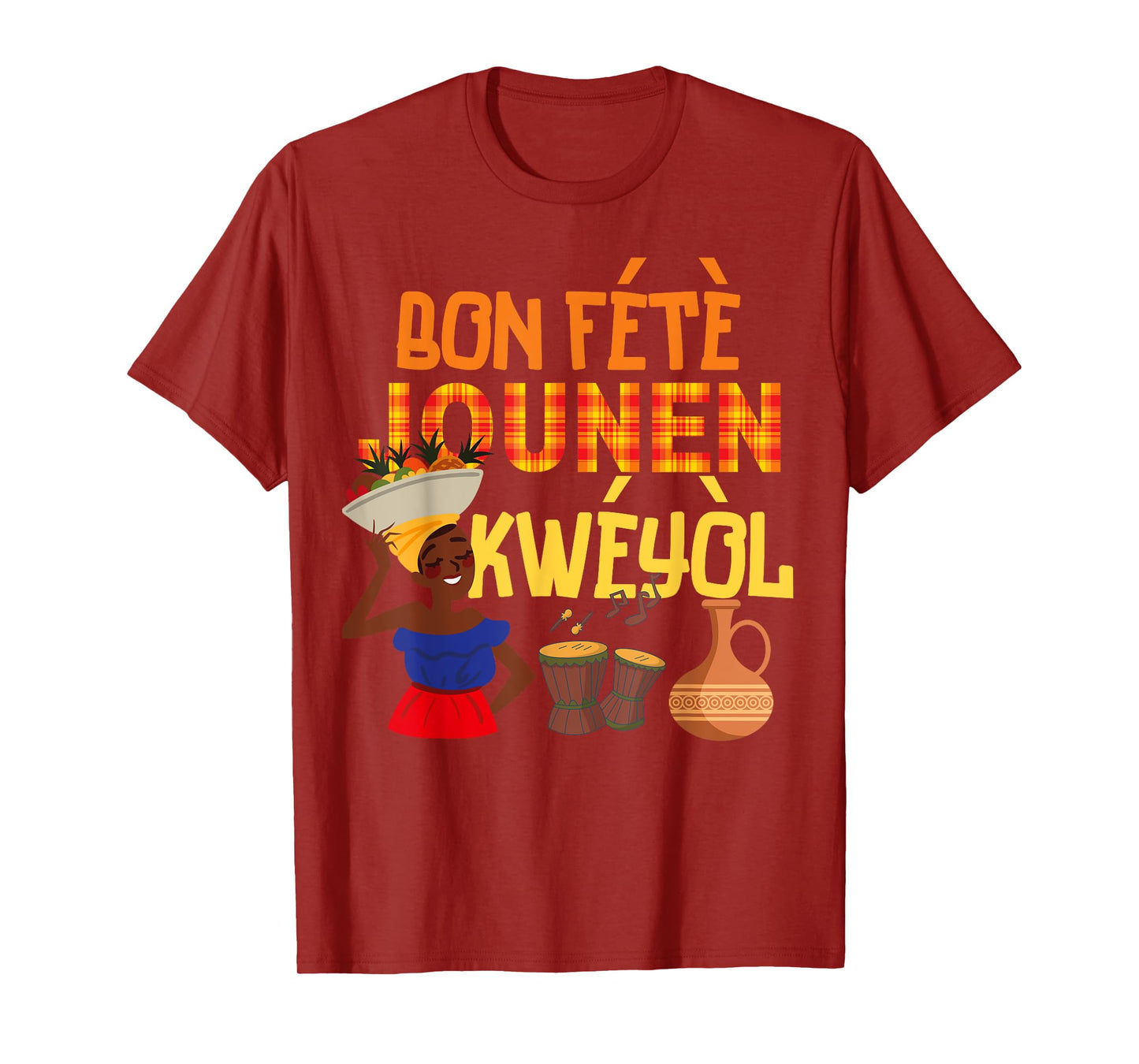 Bon Fete Kweyol St. Lucia Dominica Creole day outfit T-Shirt