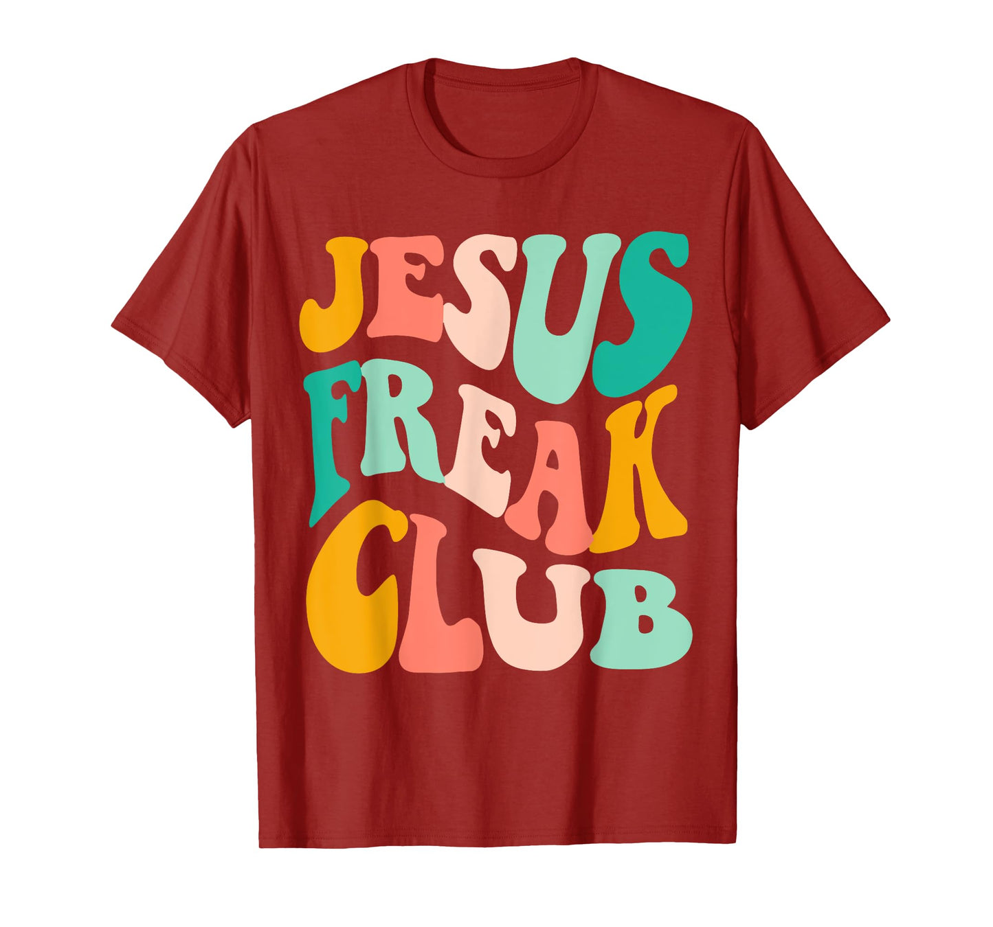 Retro Jesus-Freak Club Bible Verse Jesus-Lover Empathy Tee T-Shirt