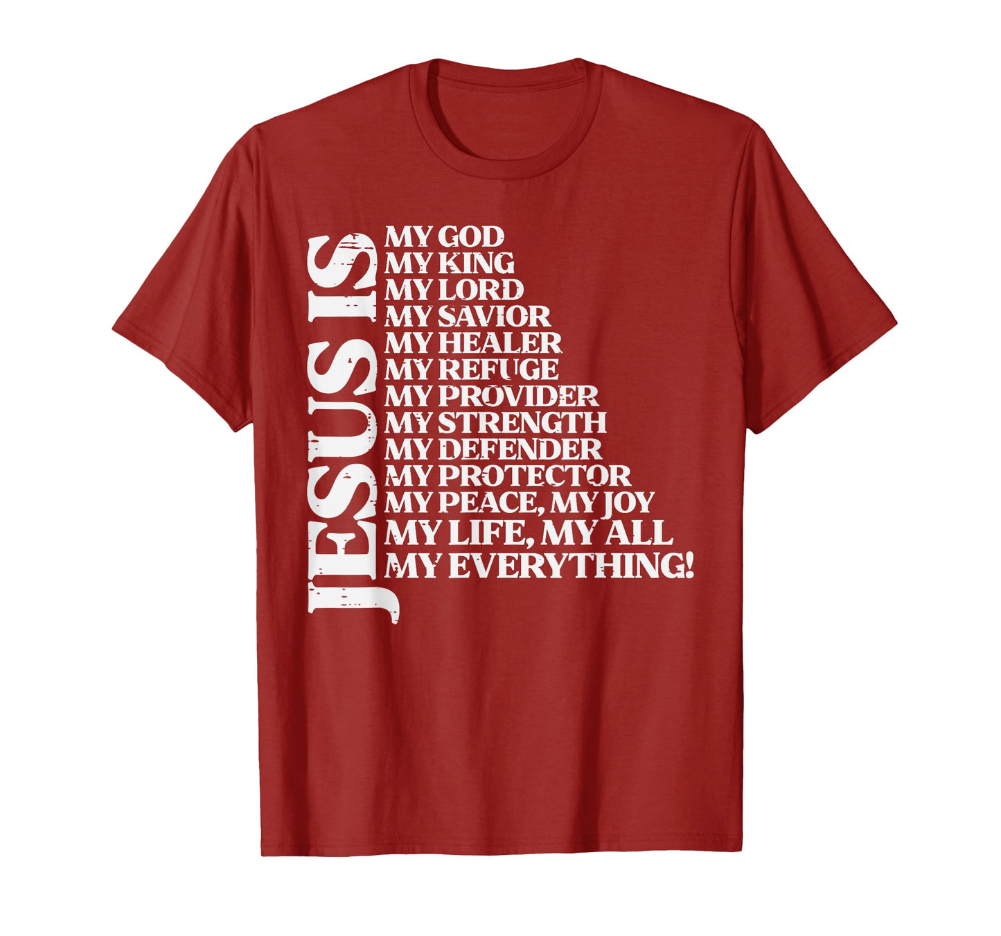 Jesus My God King Lord Religious Christian Men Women Kids T-Shirt