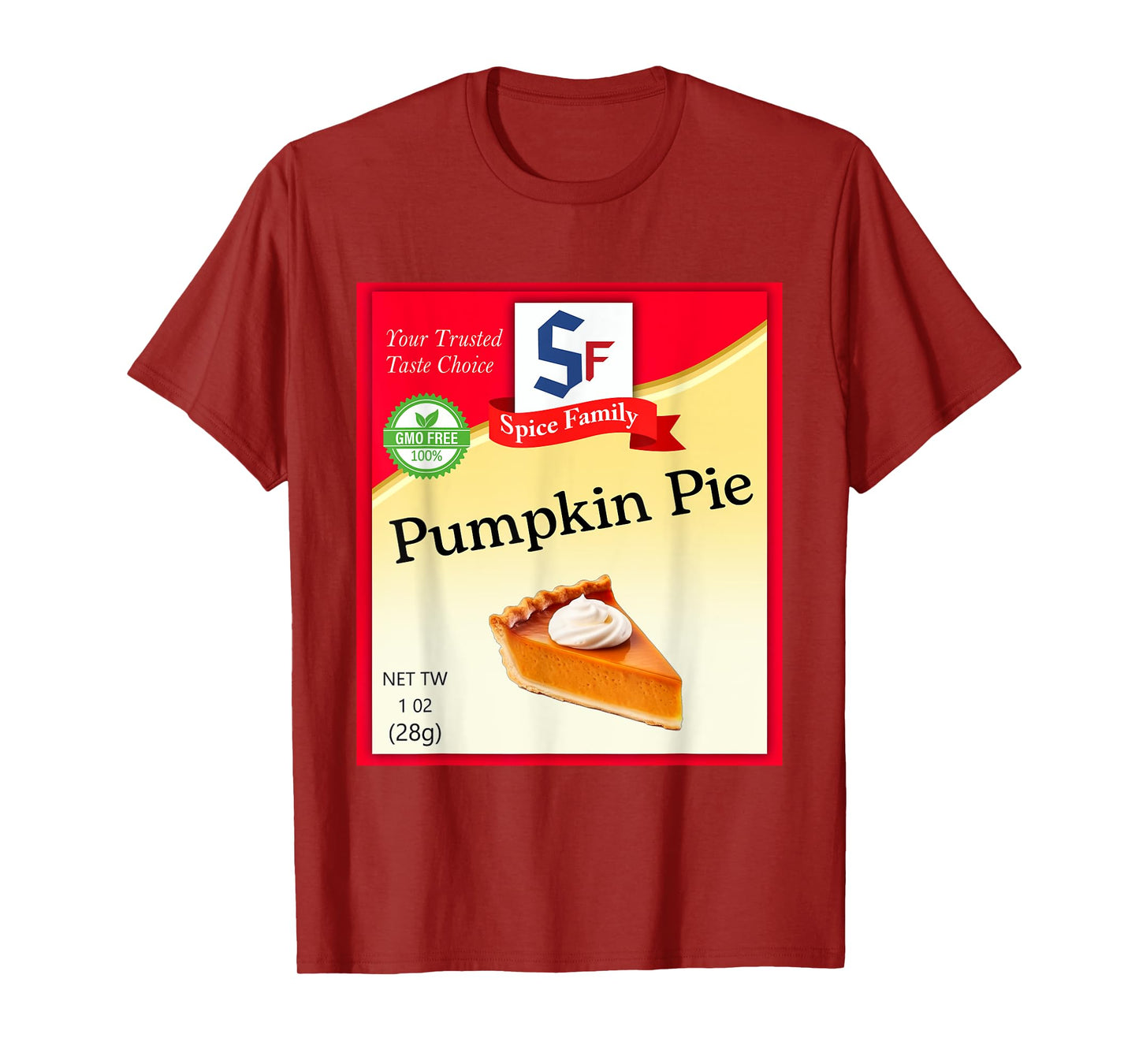 Pumpkin Pie Condiment Costume Holiday Spice Costumes T-Shirt