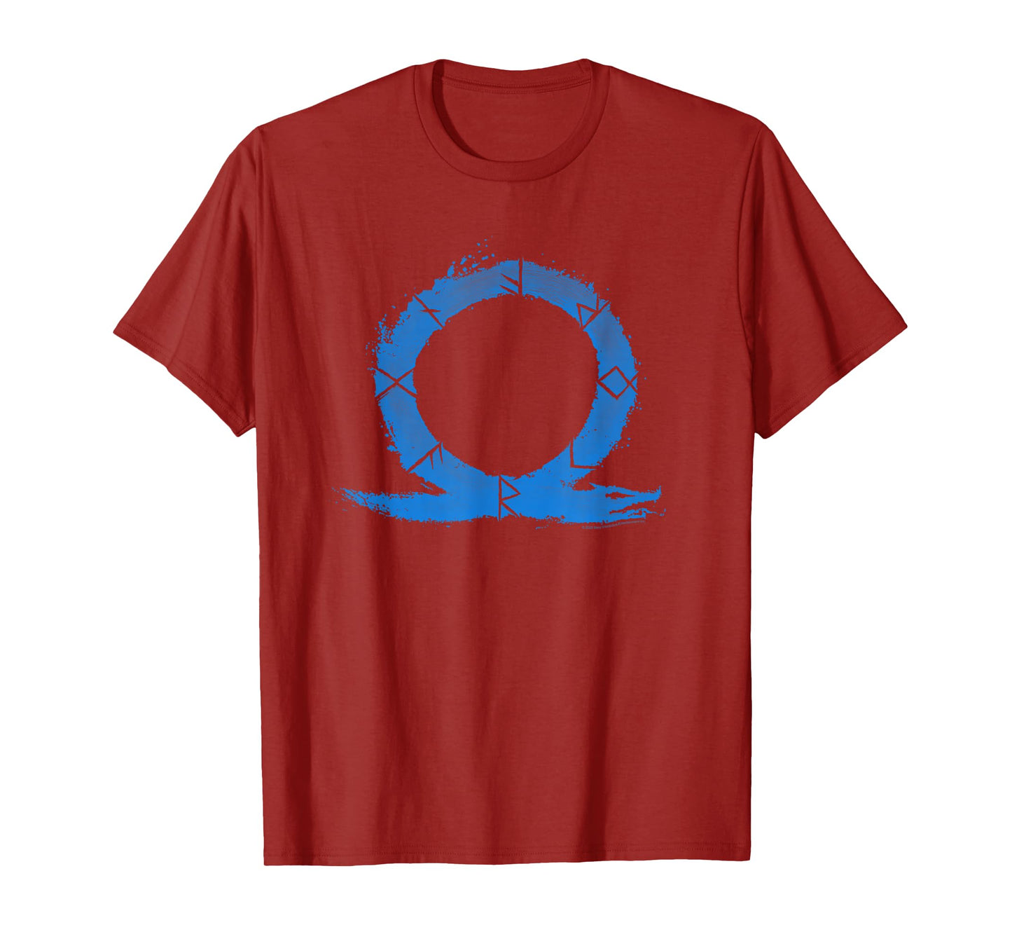 God of War Ragnarok Blue Ouroboros Runes T-Shirt