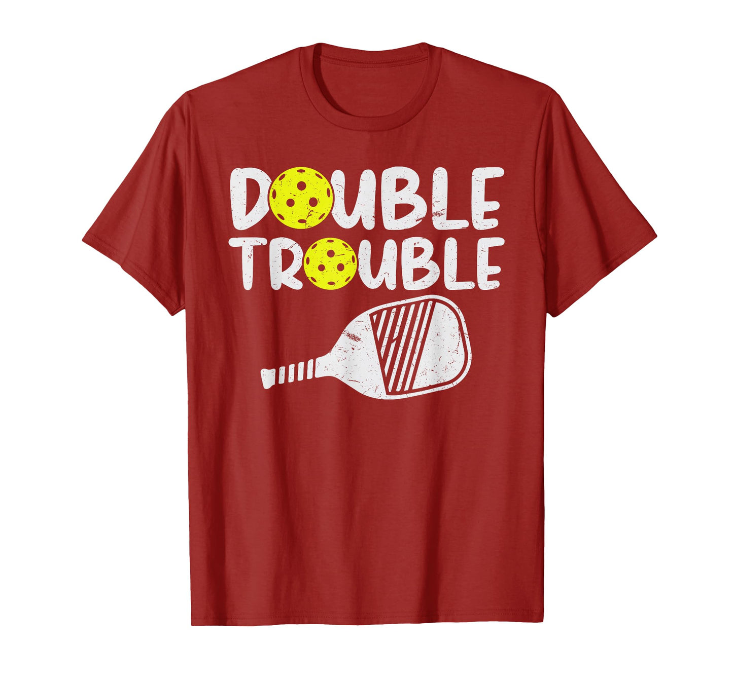 Double Pickleball Trouble Pickleball Men Women Pickleball T-Shirt