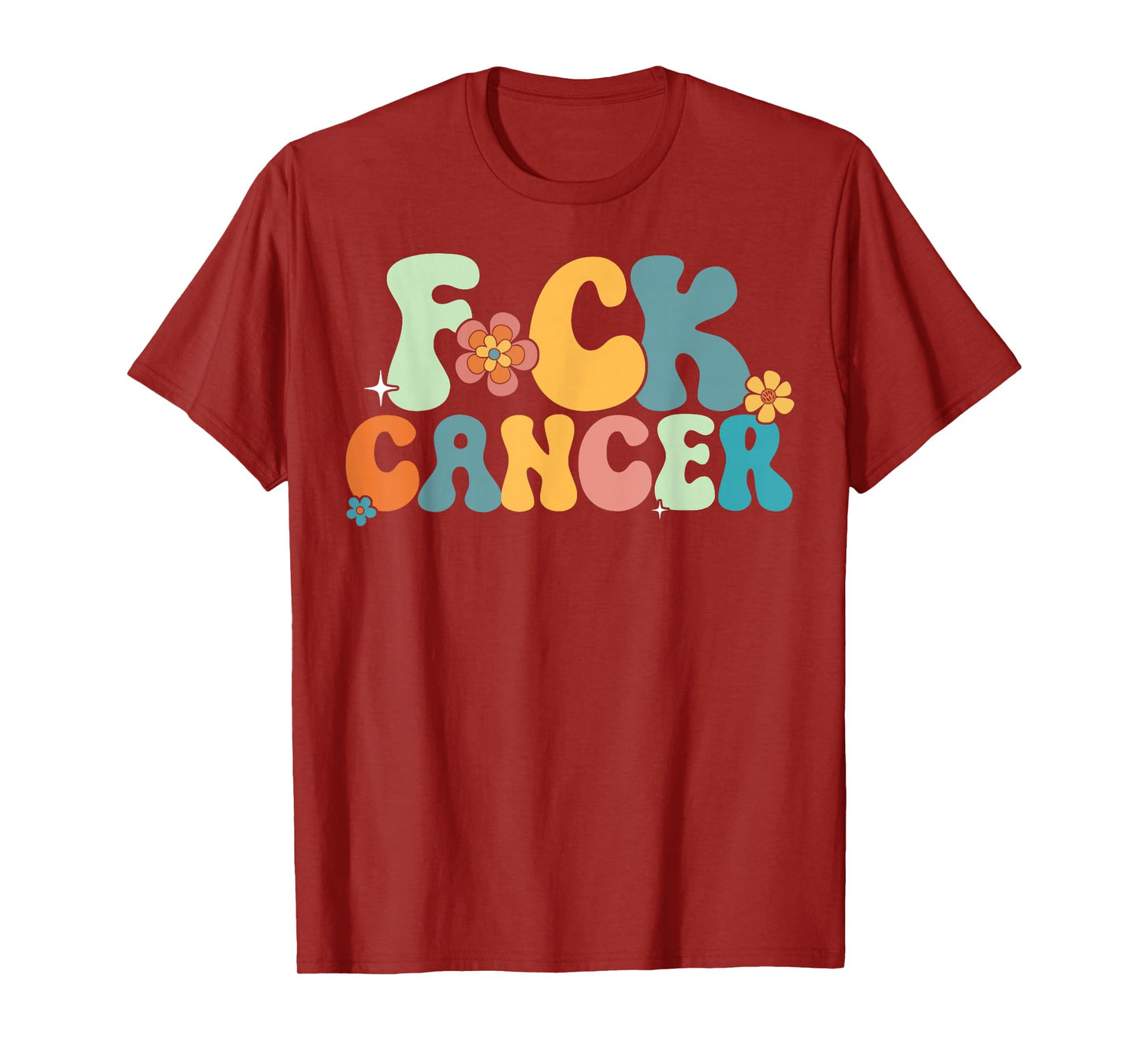 Fuck Cancer Retro Vintage All Cancer Awareness Men Women T-Shirt