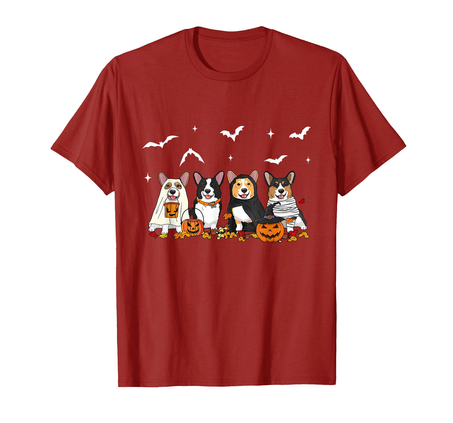Witch Corgi Halloween Pumpkin Corgi Fall Vibes Corgi Dog Mom T-Shirt