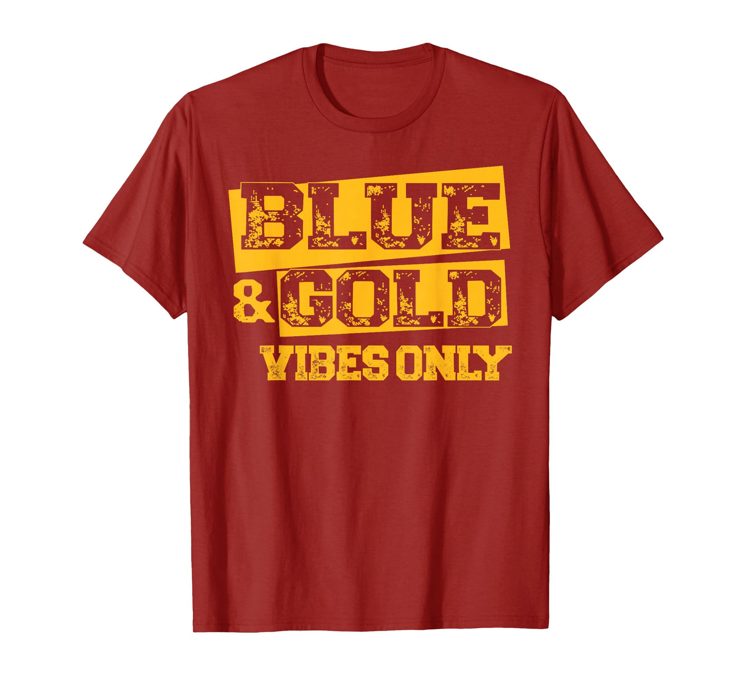 Blue and Gold Game Day Shirt High School Football Group T-Shirt
