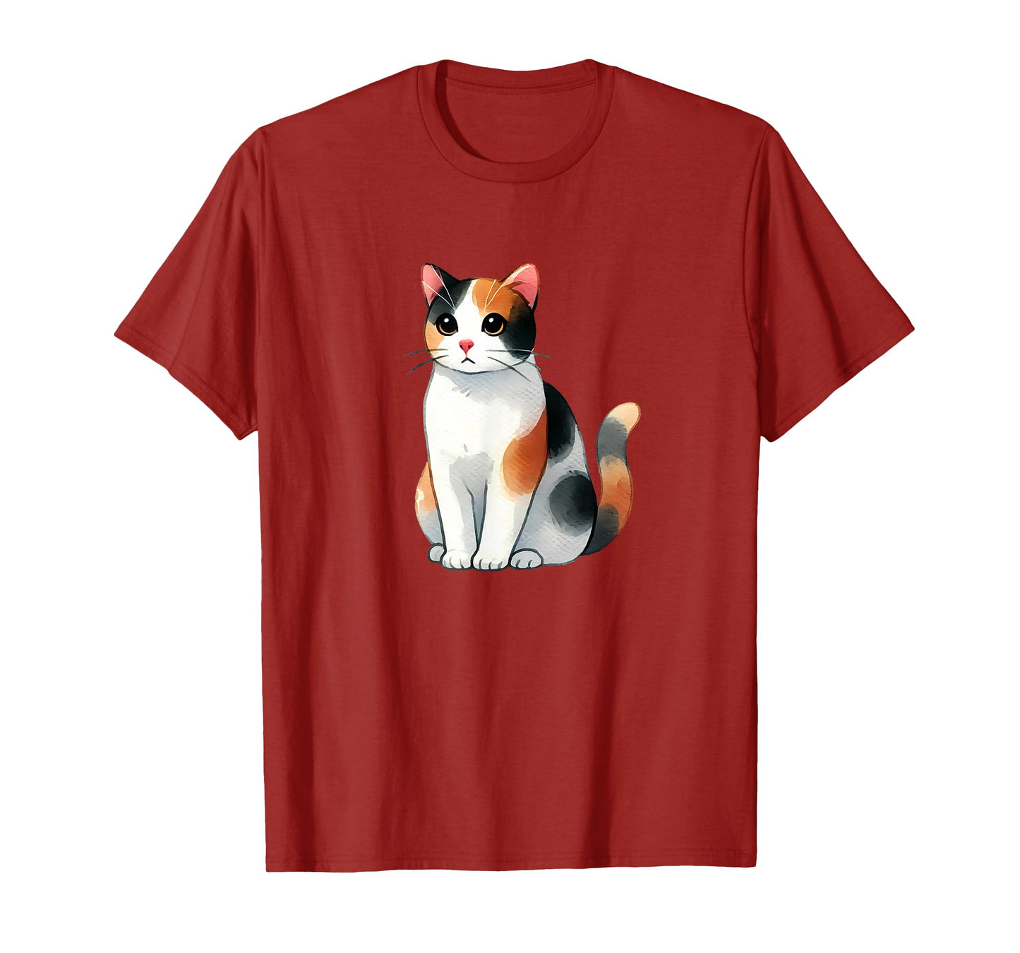 Cute Calico Cat T-Shirt for Men Women Kids