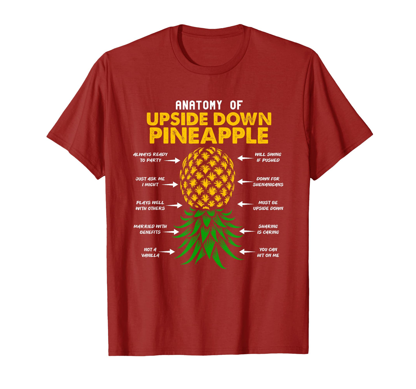 Anatomy of a Headstanding Pineapple T-Shirt