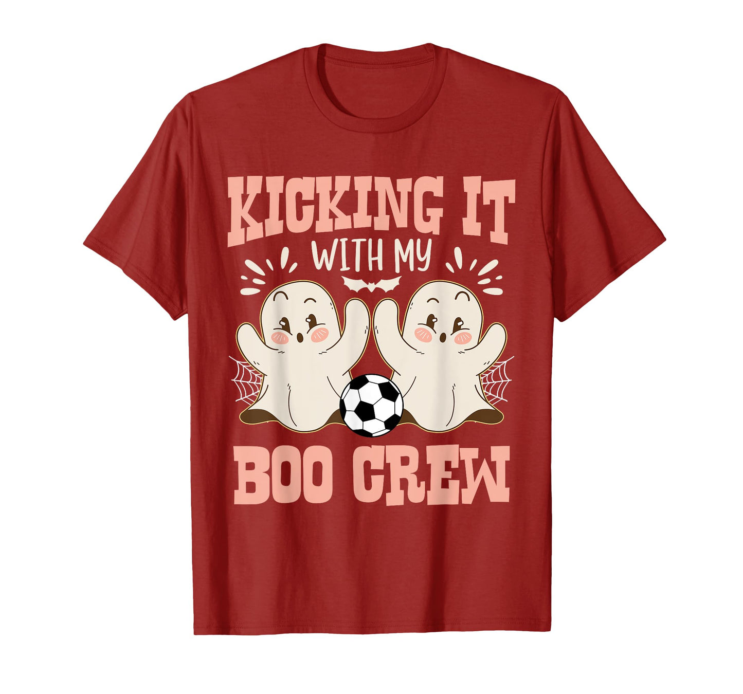 Spooky Halloween Soccer Kicking It With My Boo Crew T-Shirt