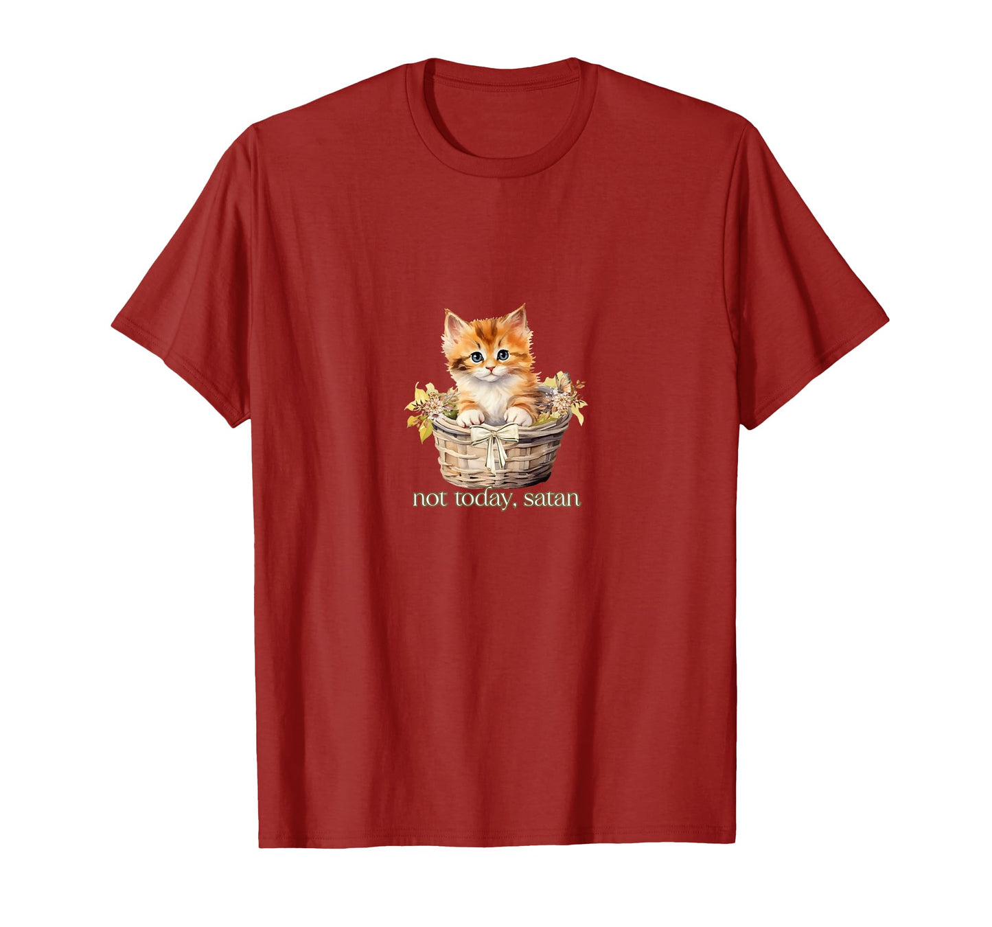 Not Today Satan Kitten T-Shirt