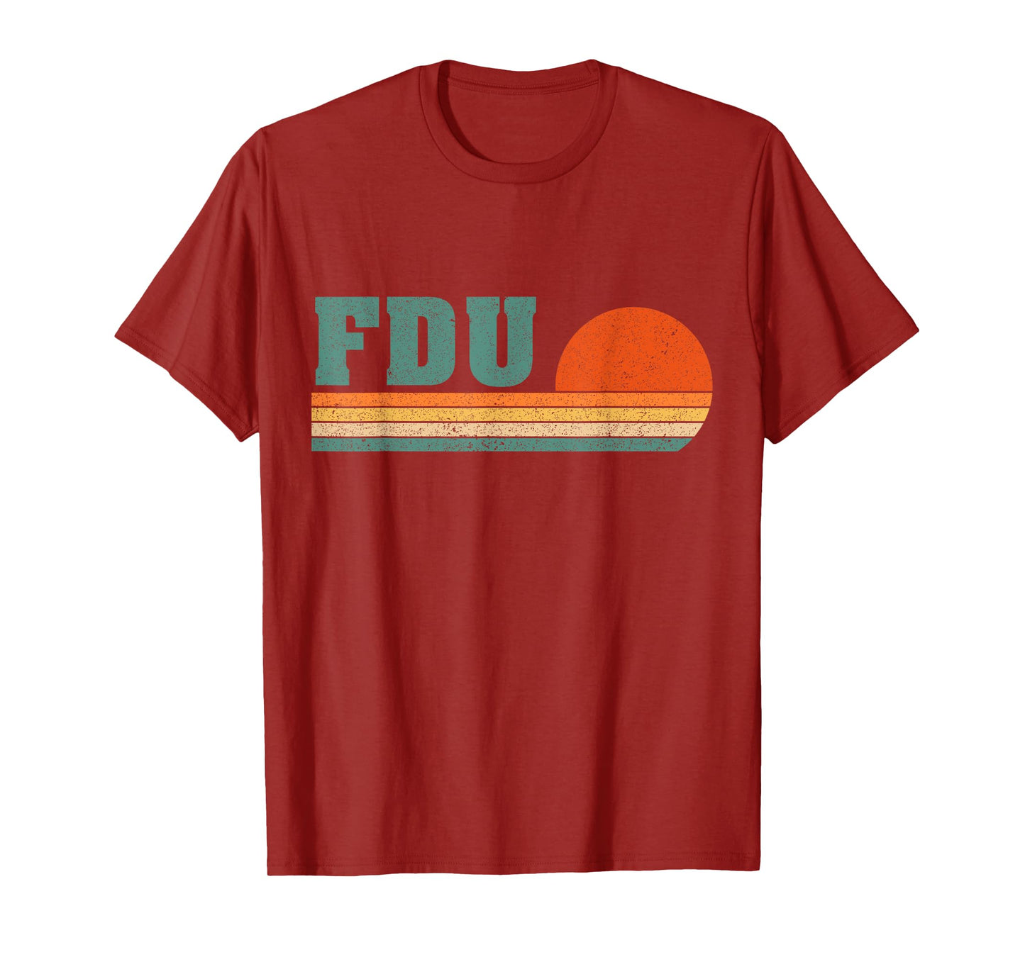 Vintage University 1980s 80s Style FDU Logo Men Women T-Shirt