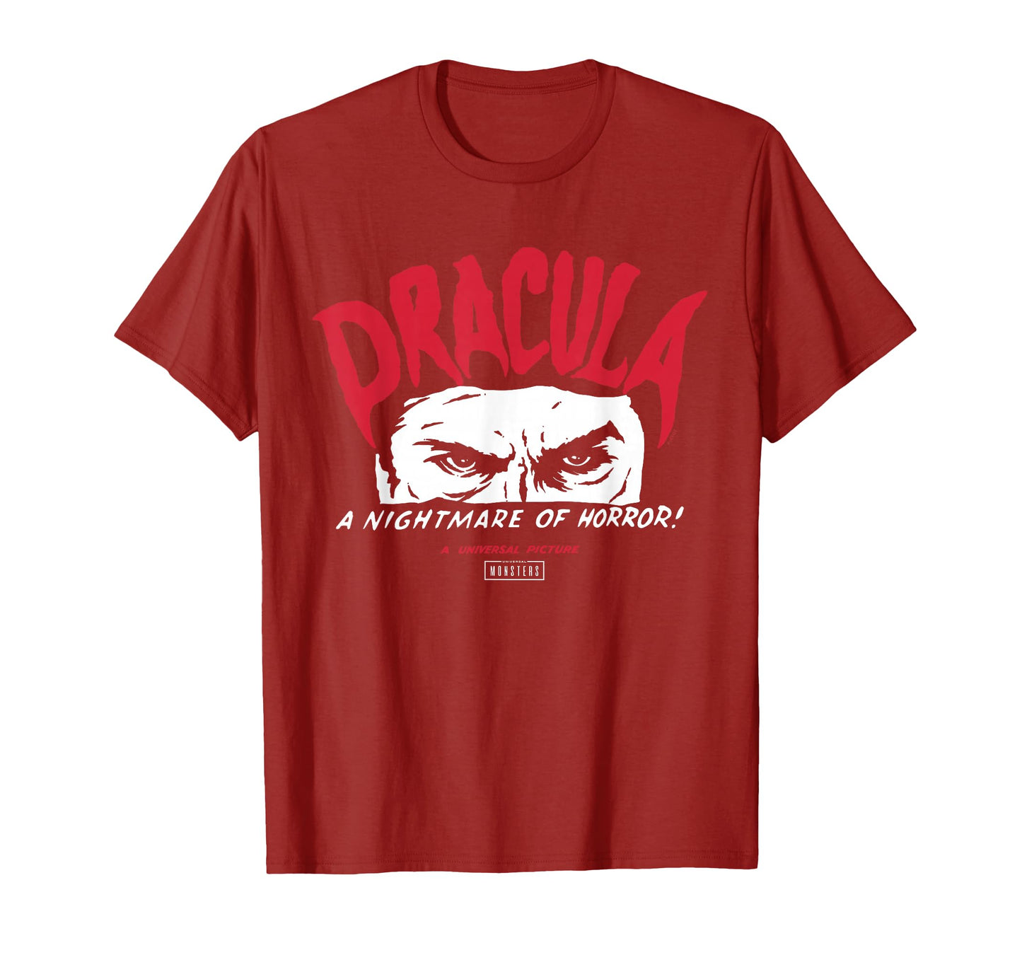 Universal Monsters Dracula A Nightmare of Horror T-Shirt