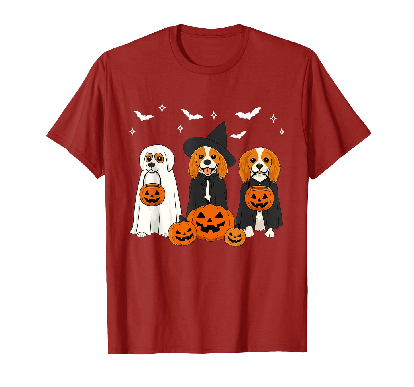 Cavalier King Charles Spaniel Halloween Cavalier Witch Lover T-Shirt