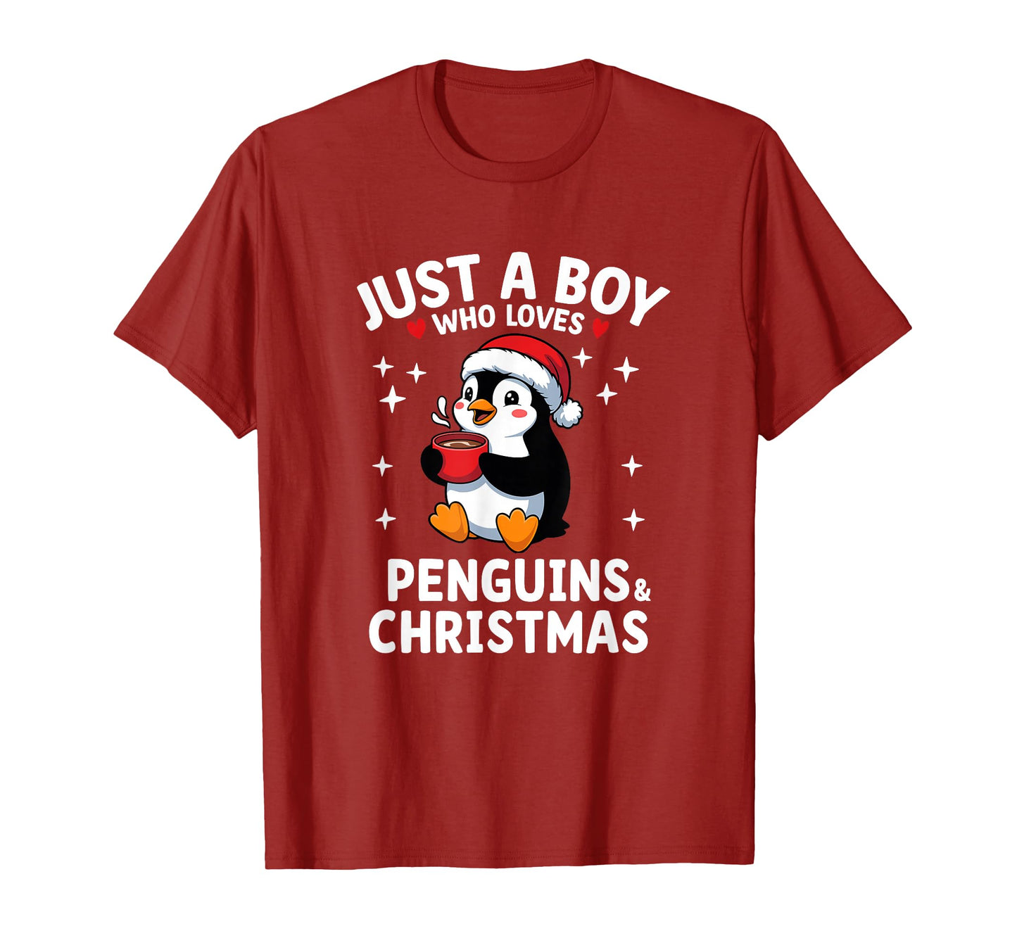 Just A Boy Who Loves Penguins Hot Cocoa T-Shirt