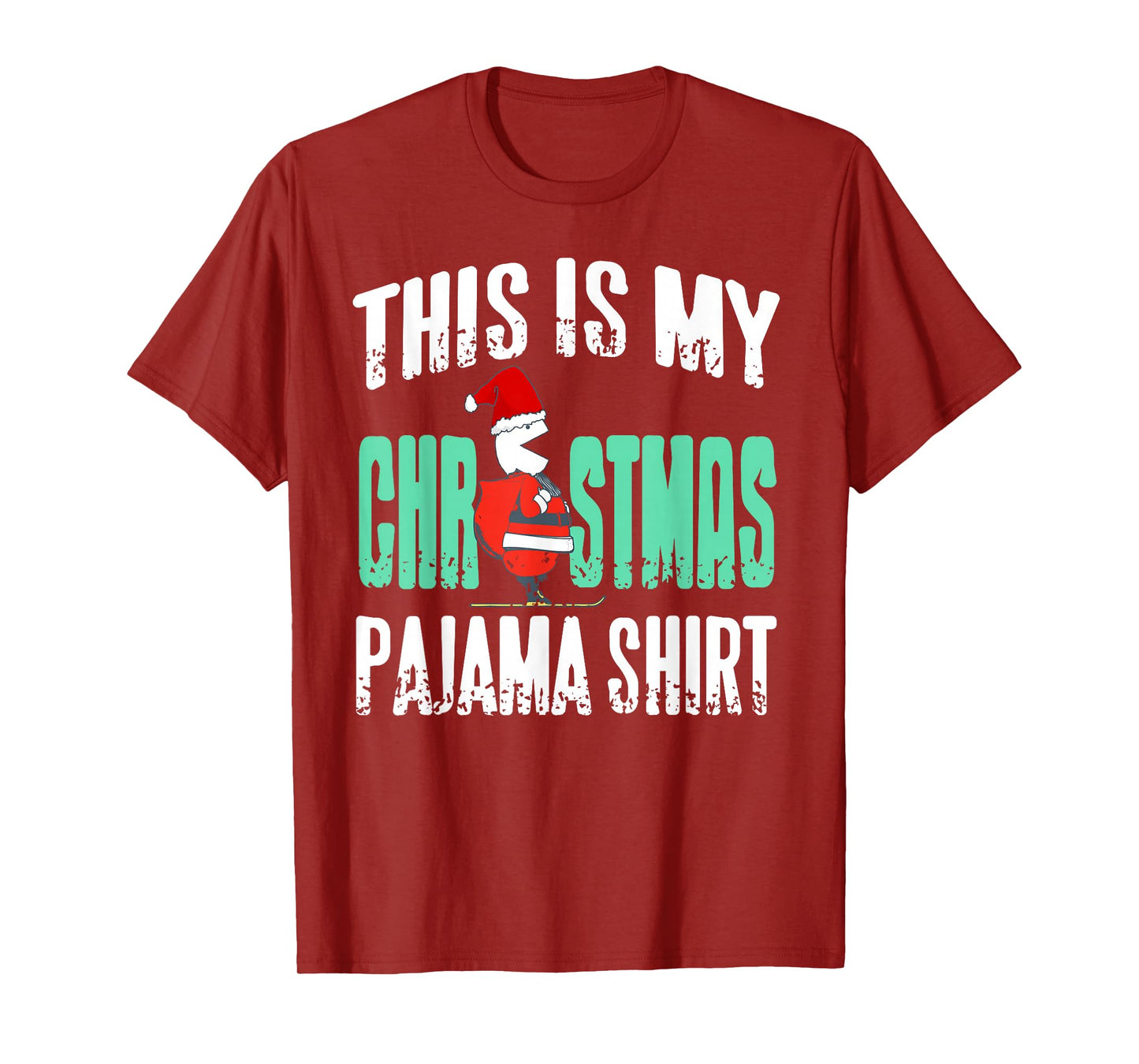 Funny Holiday Santa Costume Humor for Christmas Look T-Shirt