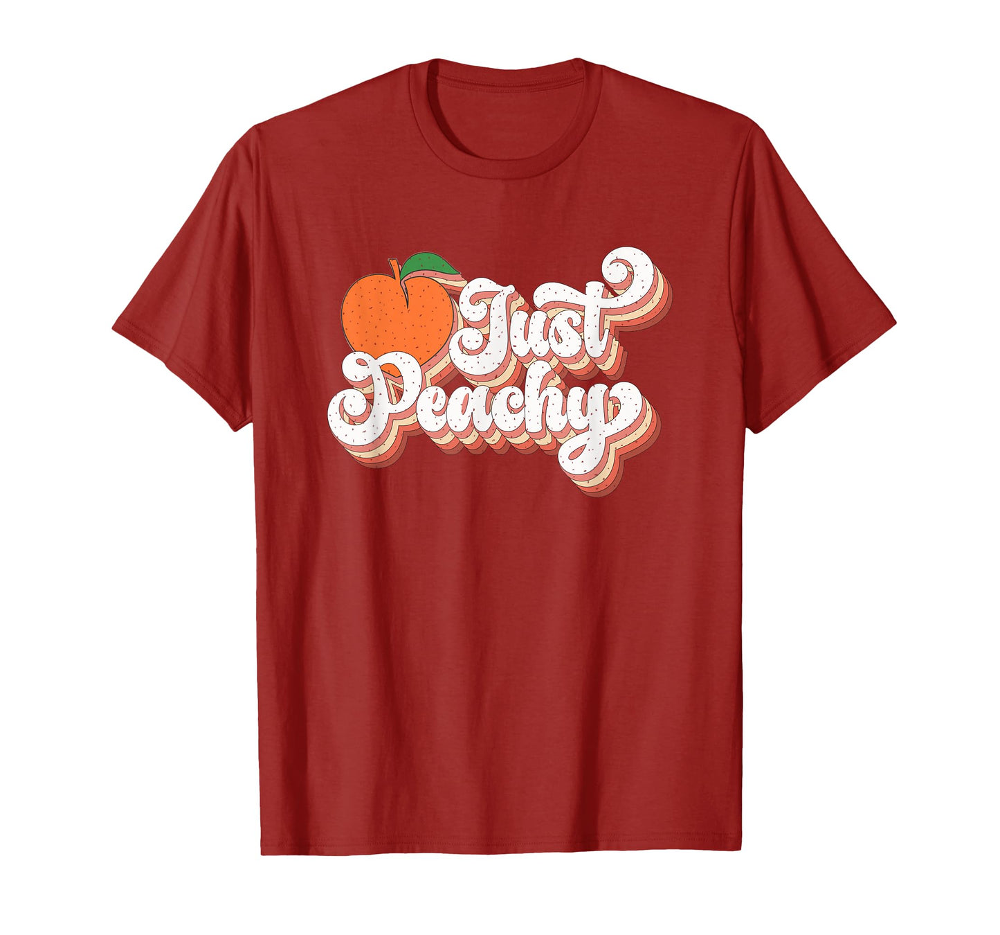 Just Peachy Retro Style Graphic T-Shirt