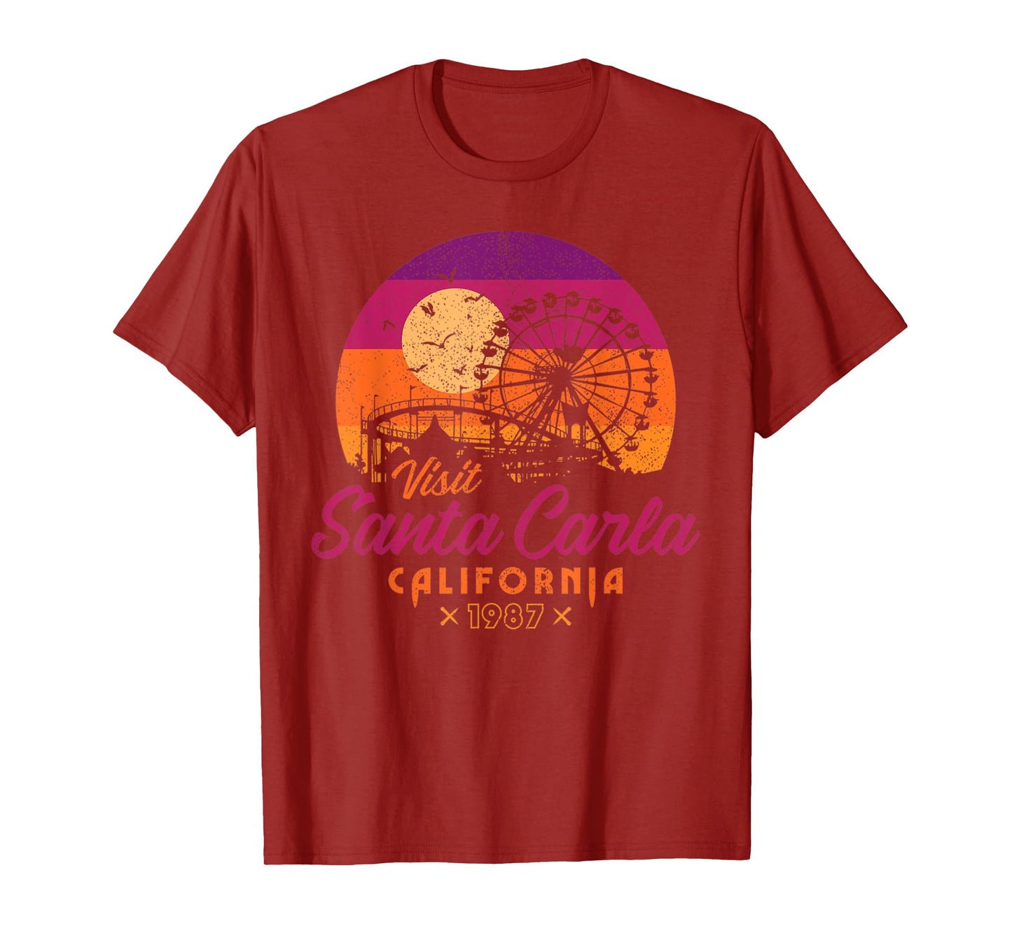 Vintage Visit Santa Carla 1987 California Retro Nostalgia T-Shirt