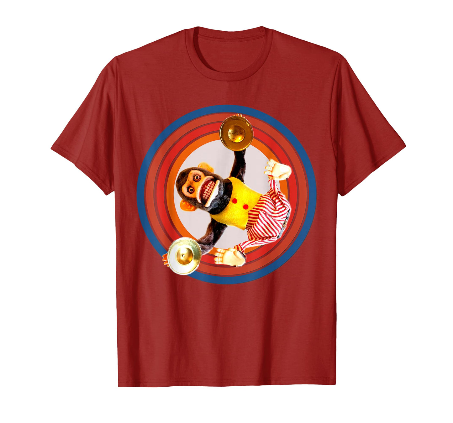 Cymbal Chimp Toy, Jolly Monkey With Cymbals Vintage Retro T-Shirt