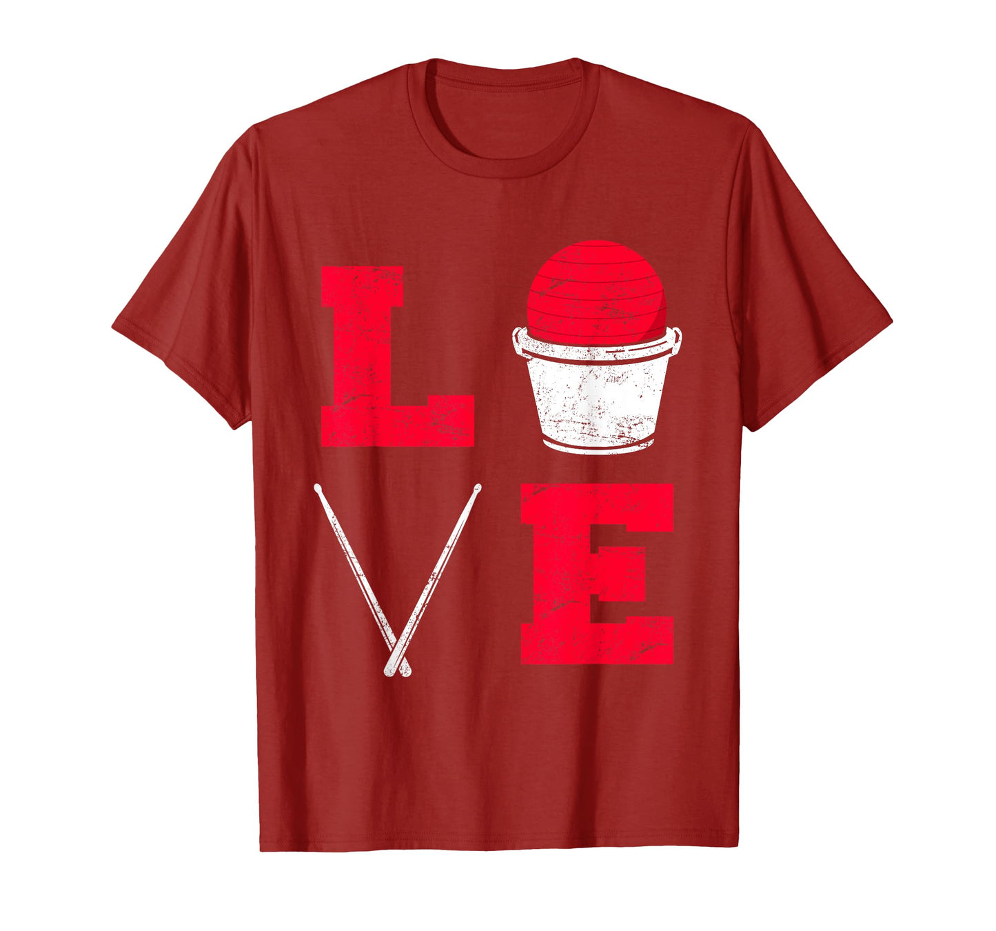 Cardio Drumming Love Fitness Class Gym Workout Exercise T-Shirt