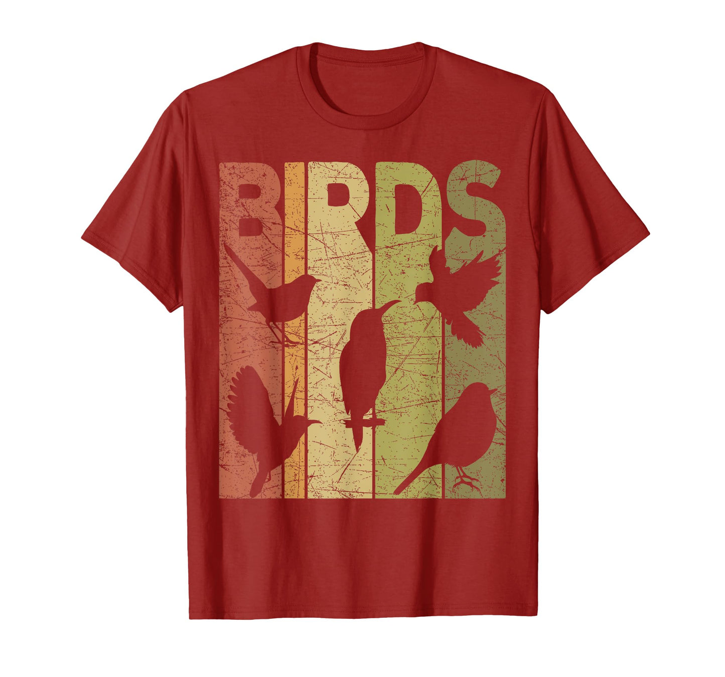 Birds Vintage Birdwatching Retro Ornithology Birdwatcher T-Shirt