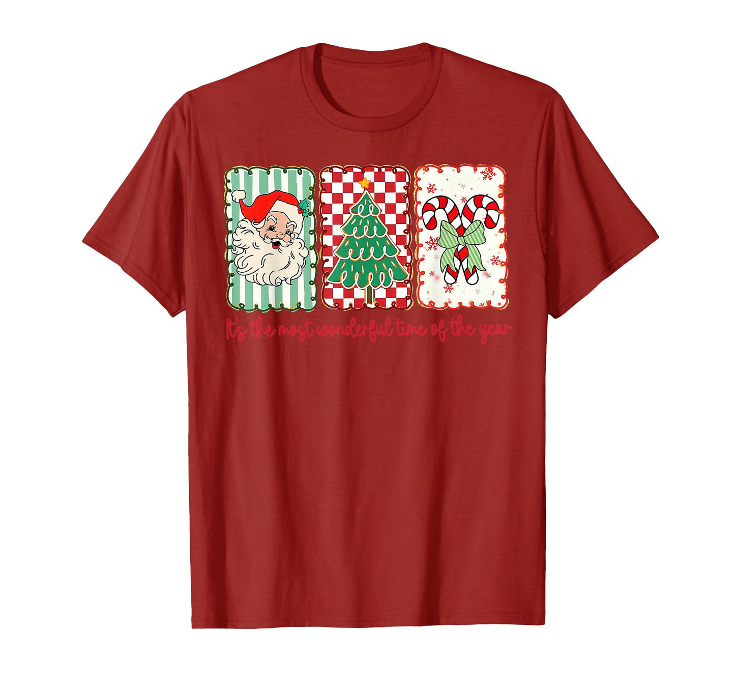 It’s The Most Wonderful Time of Year Retro Christmas Vibes T-Shirt