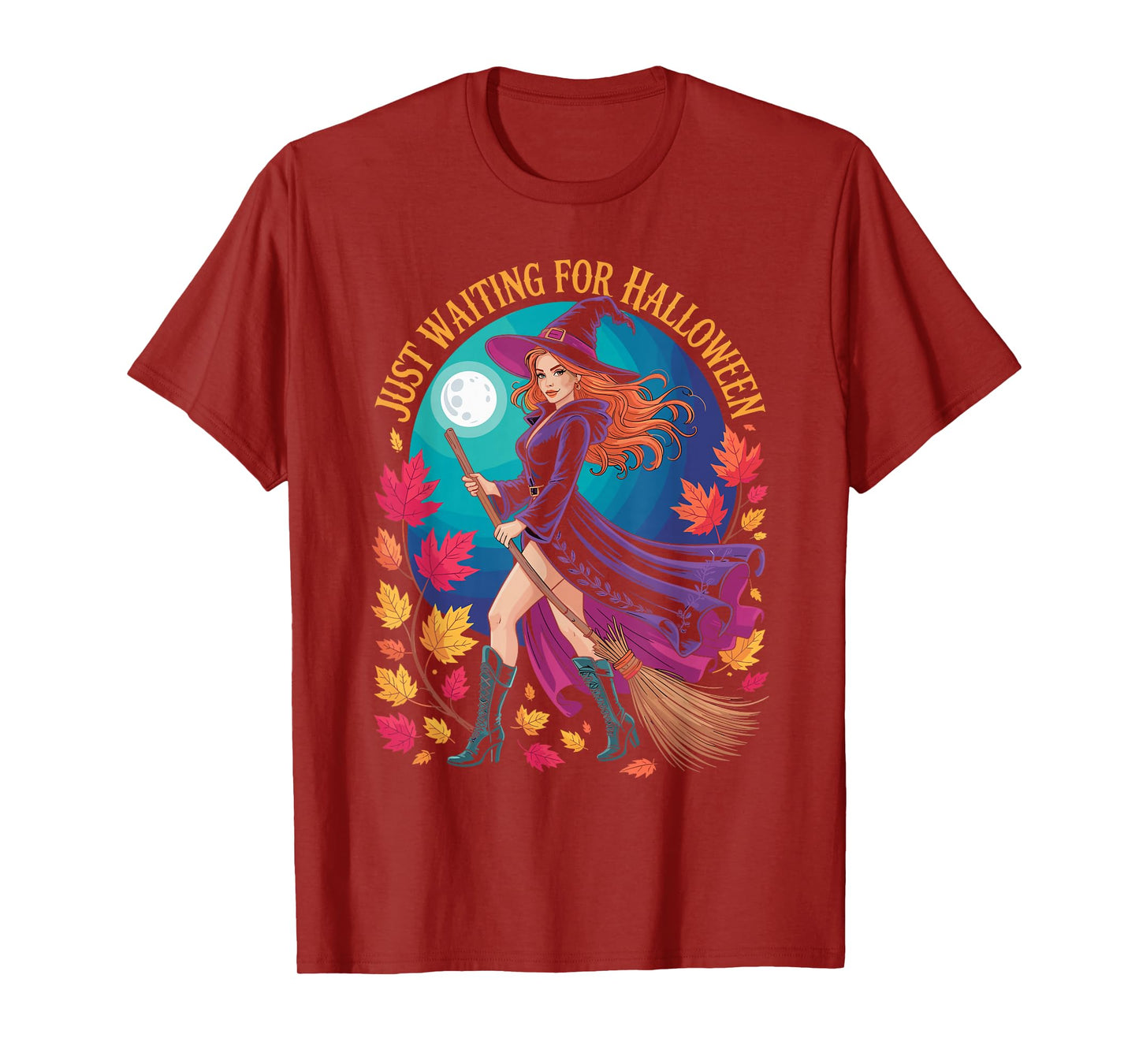 Just Waiting for Halloween Costume Summerween Witch Costume T-Shirt