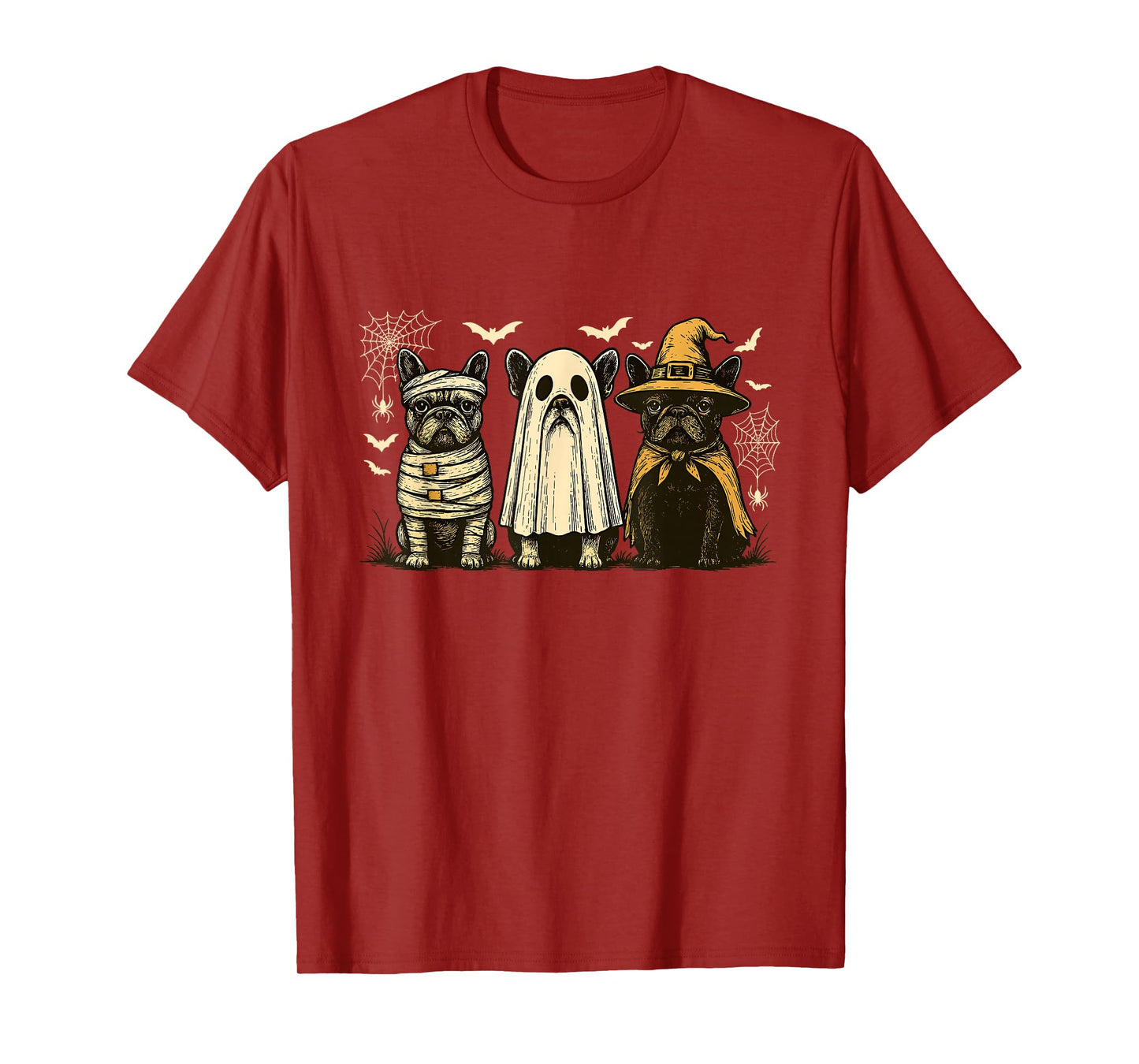 Mummy French Bulldog Halloween French Bulldog Witch Dog Mom T-Shirt
