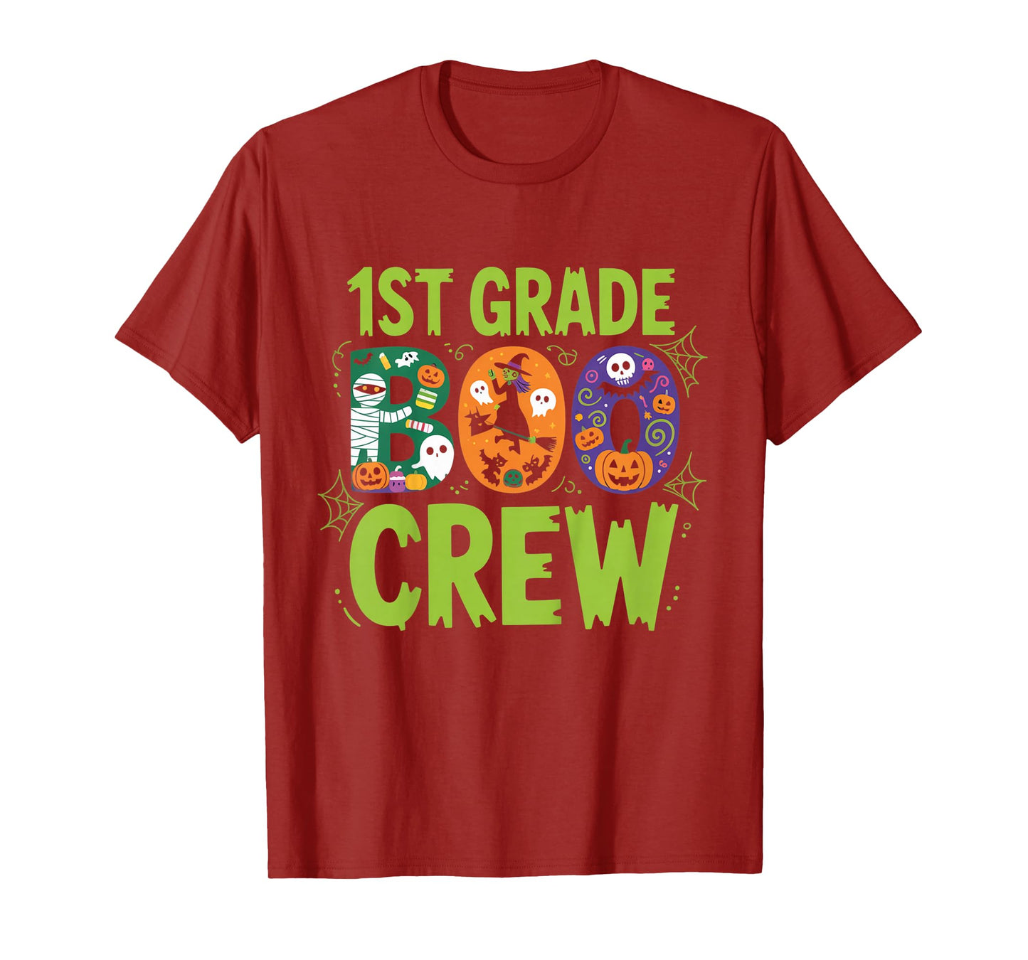 1st Grade Boo Crew Halloween Outfit for School Teachers Kids T-Shirt