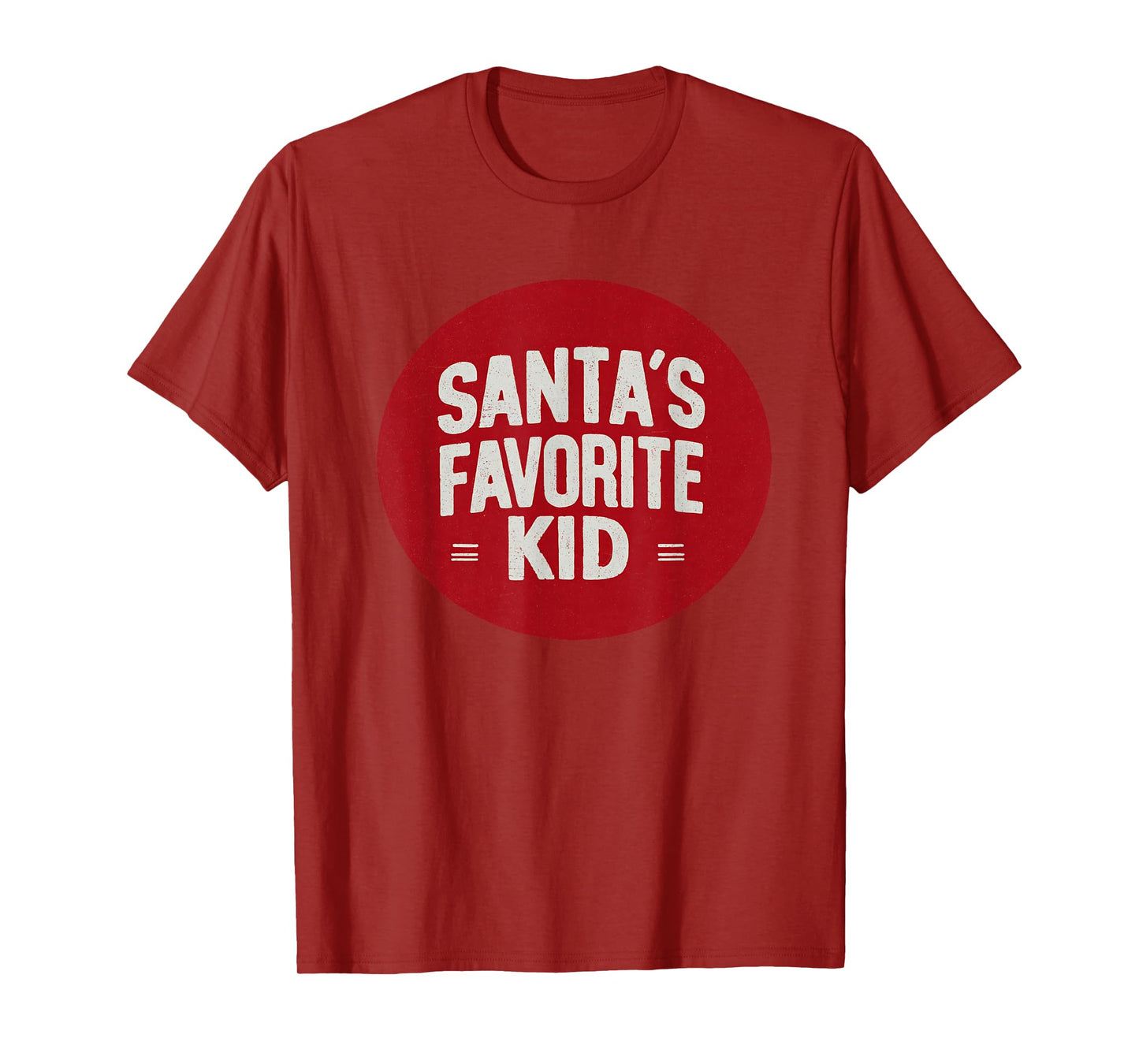 Funny Santa's Favorite Kid Stamp T-Shirt