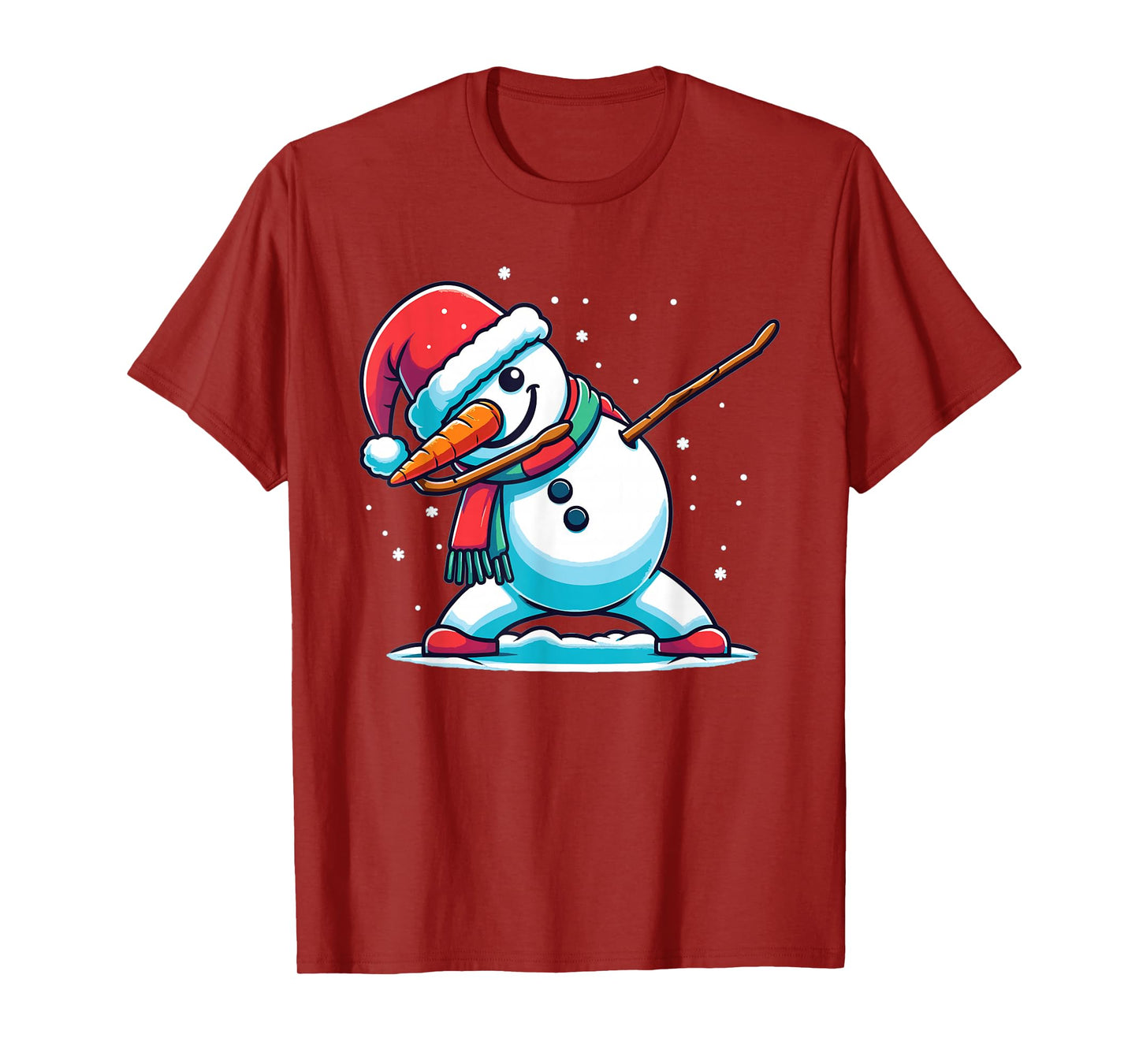 Dabbing Christmas Snowman Dab Christmas T-Shirt