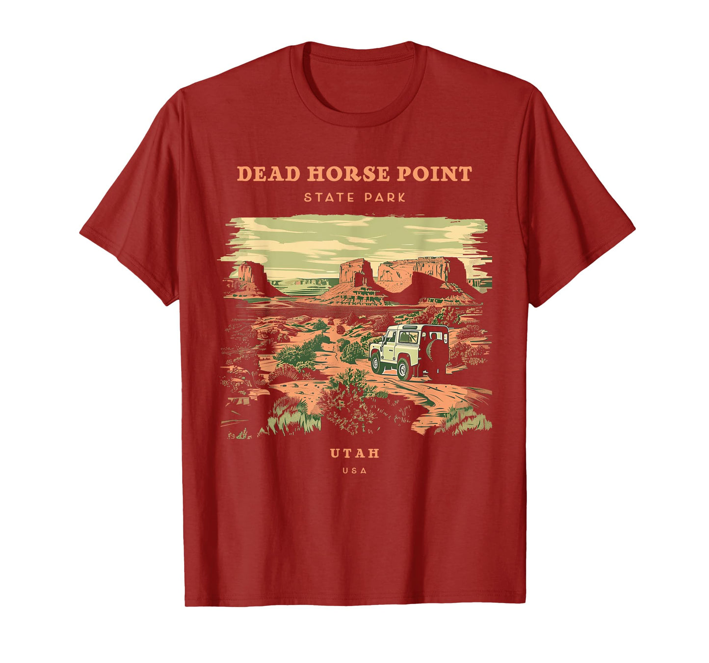 Dead Horse Point State Park Utah Retro Vintage T-Shirt