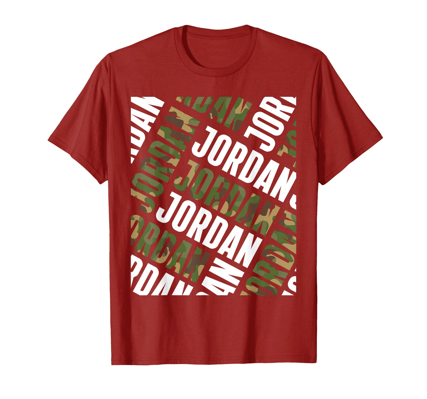 Diagonal Jordan Pattern Camo Pattern Camouflage T-Shirt