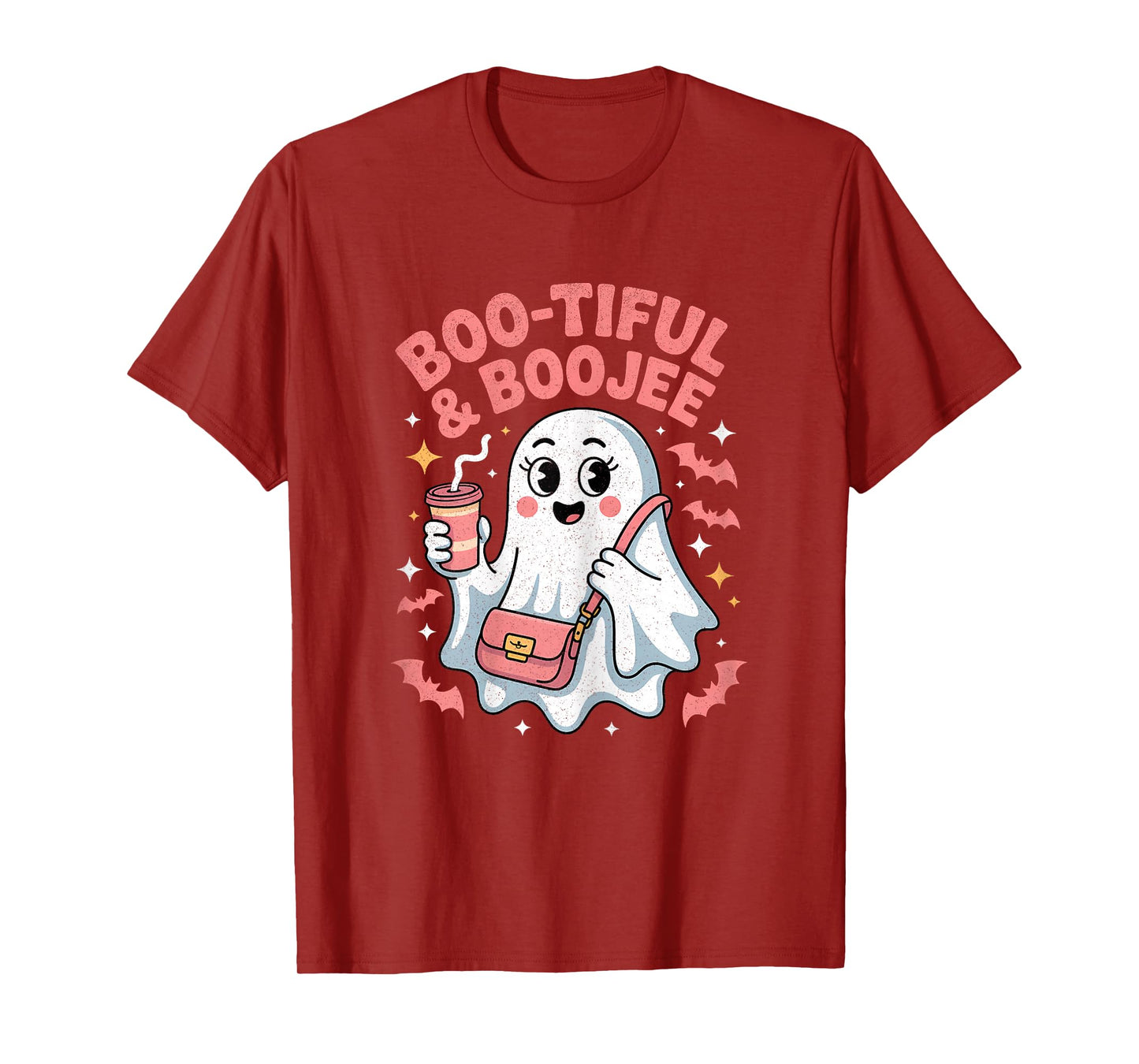 Funny Cute Boo Spooky Season Vintage Halloween Women T-Shirt