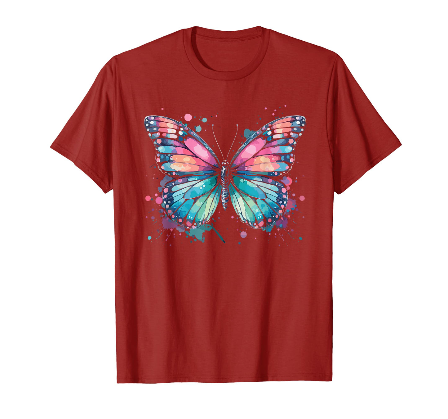 Butterfly Watercolor Design – Boho Aesthetic Art T-Shirt