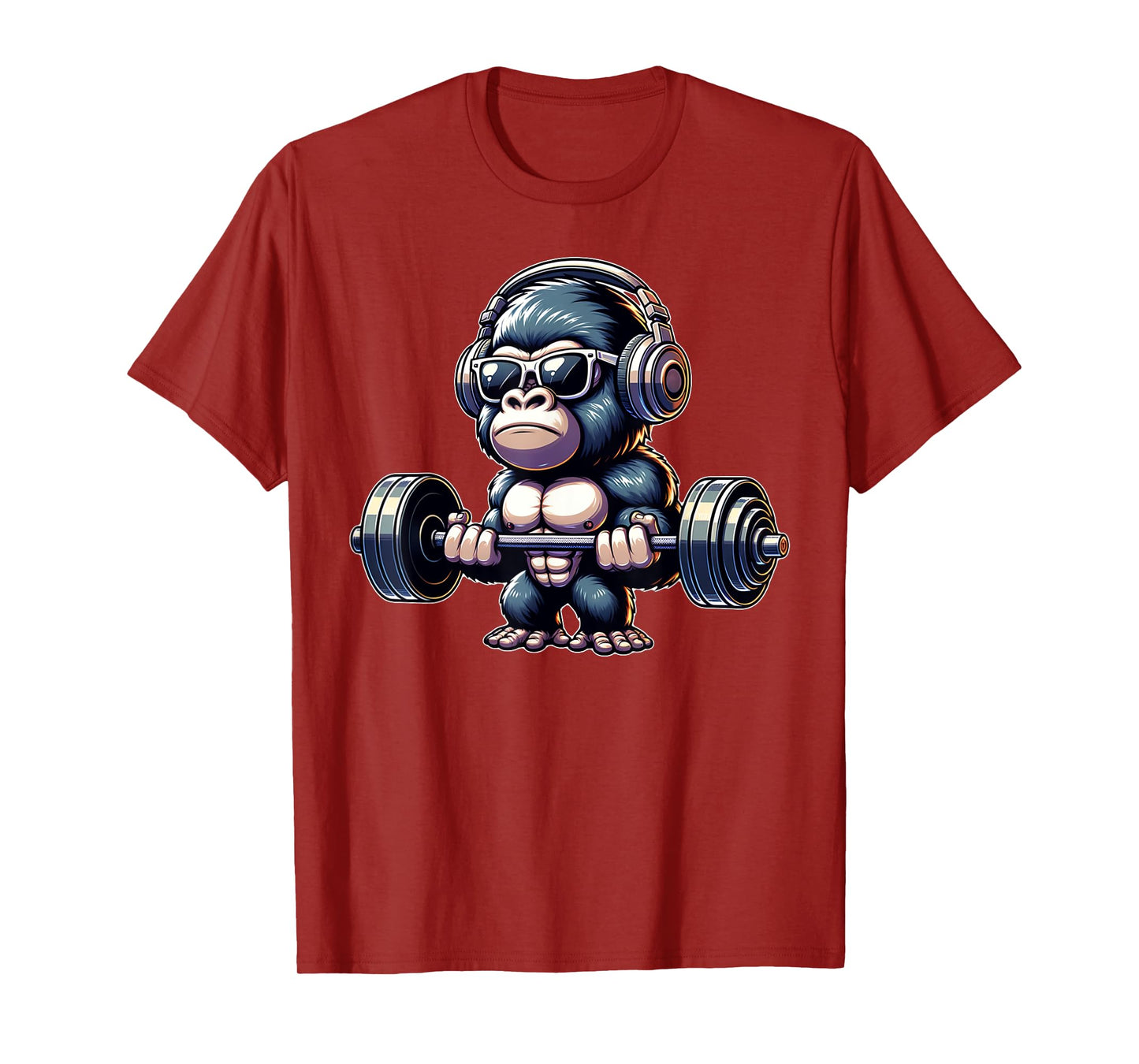 Gorilla Funny Gym Weightlifting Bodybuilder Fitness Workout T-Shirt