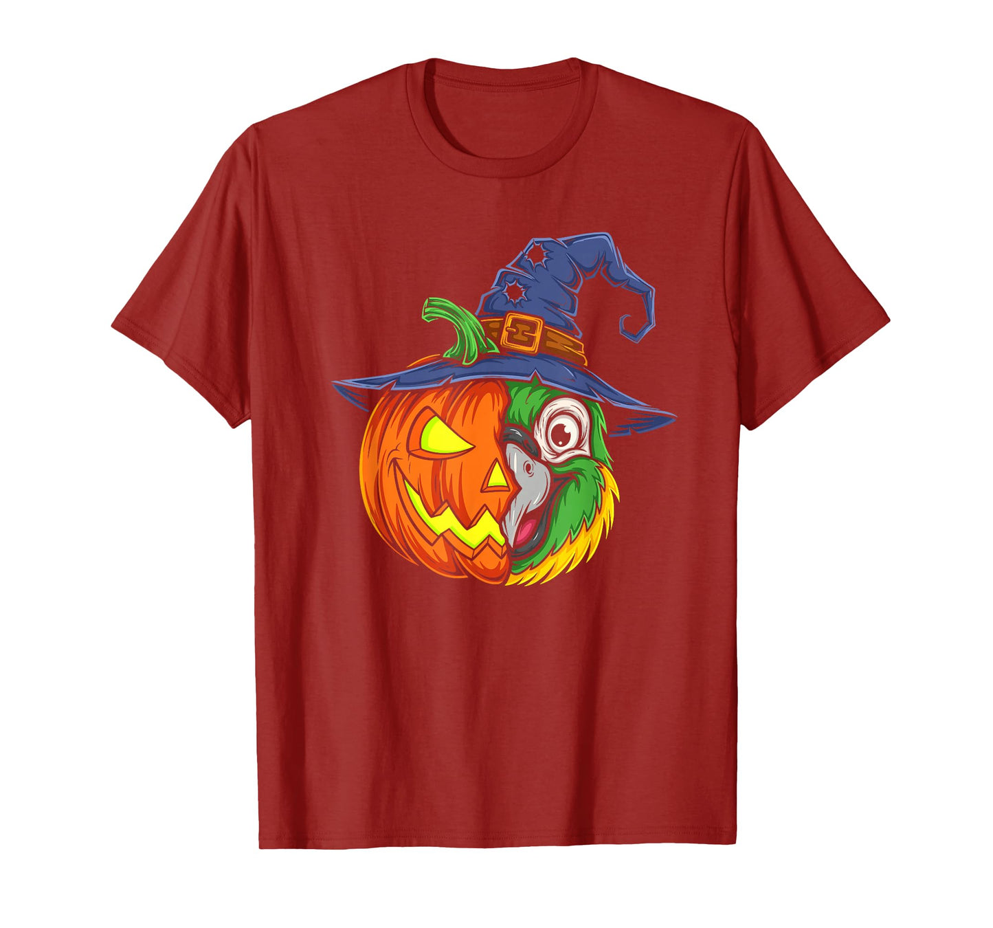 Parrot Pumpkin Jack O Lantern Halloween Kids Mens Womens T-Shirt