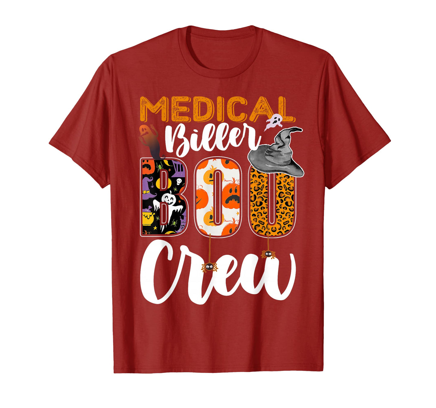 Medical Biller Boo Crew Halloween Match Billing Specialist T-Shirt