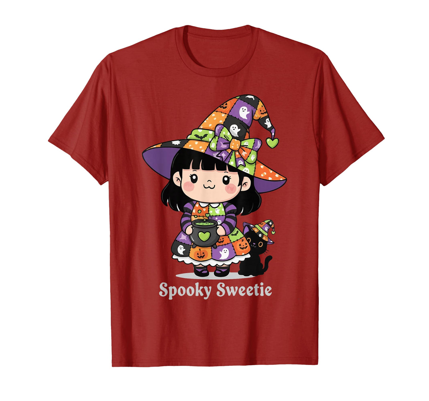 Spooky Sweetie Halloween Patchwork Magic T-Shirt