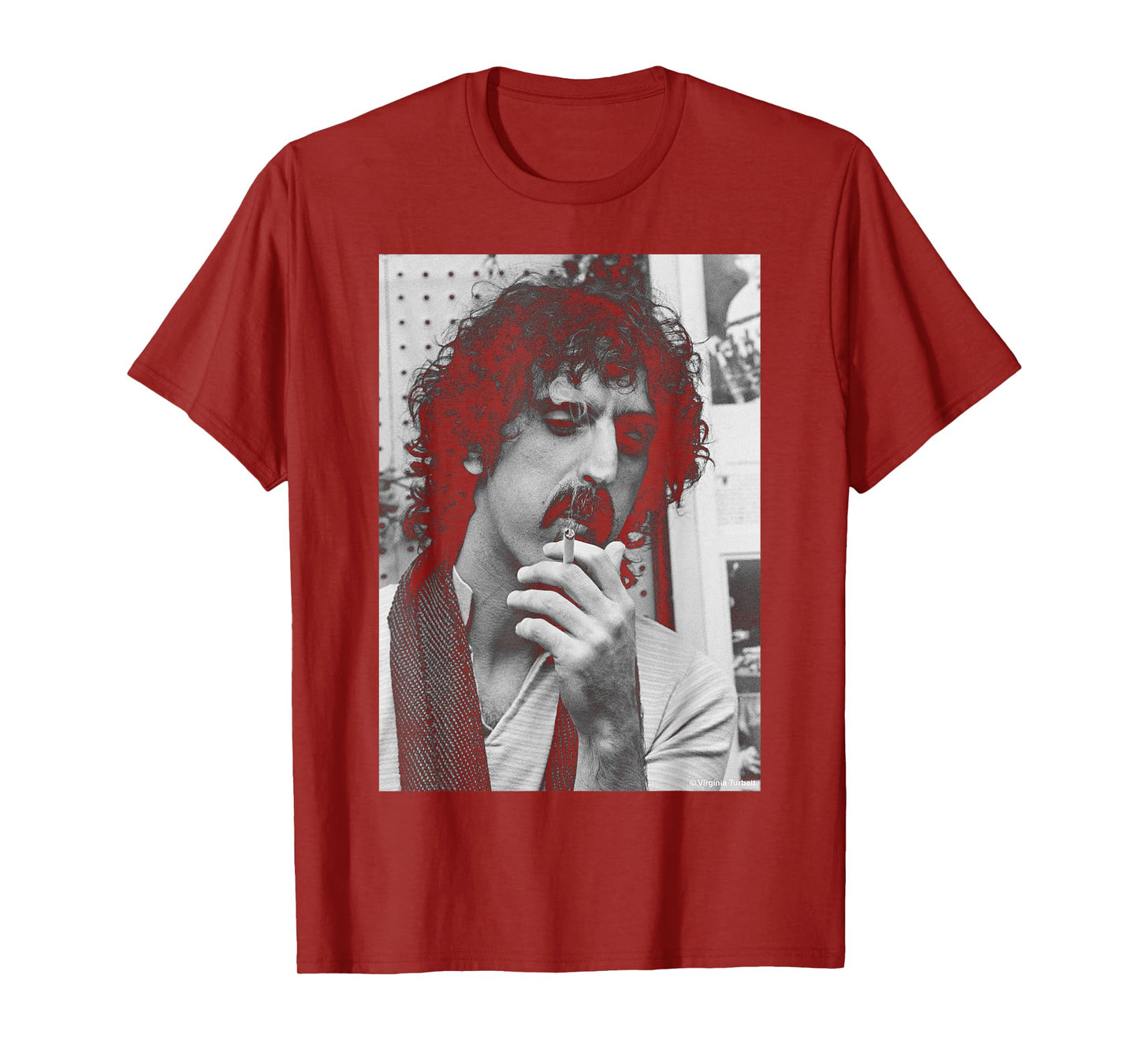 Smoking Frank Zappa By Virgina Turbett T-Shirt